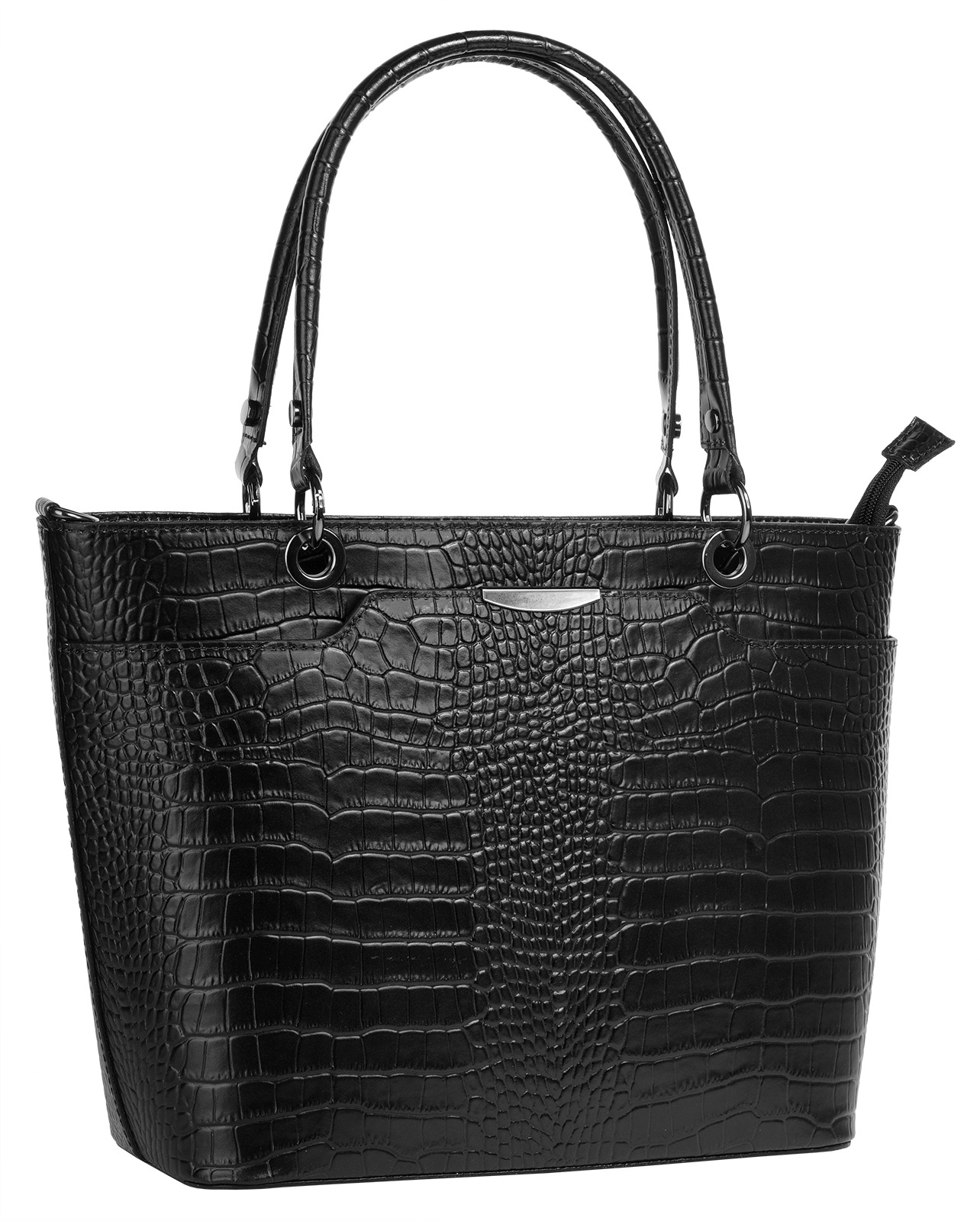Cluty Henkeltasche, echt Leder, Made in Italy