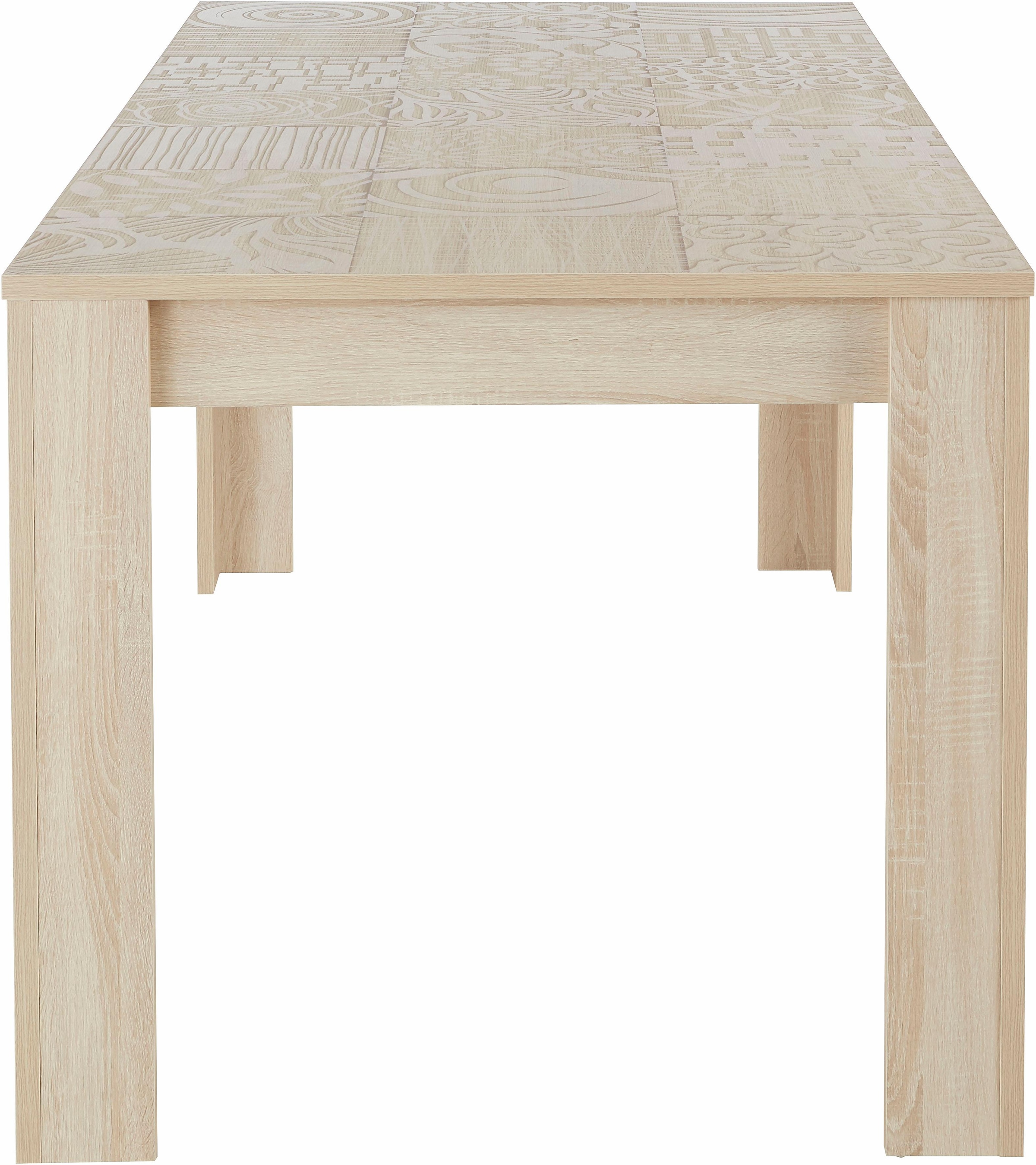INOSIGN Table de salle à manger »Miro« Breite 180 cm mit oder ohne Ansteckplatten