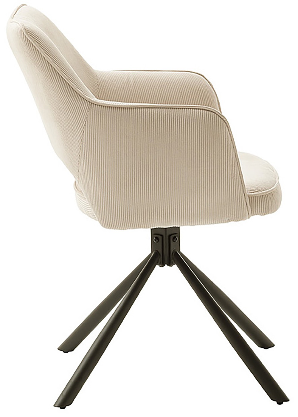 MCA furniture Esszimmerstuhl »LUZON«, Cord, (2er-Set), drehbar 180°, Belastbarkeit 120 kg, Sitzhöhe ca. 50 cm