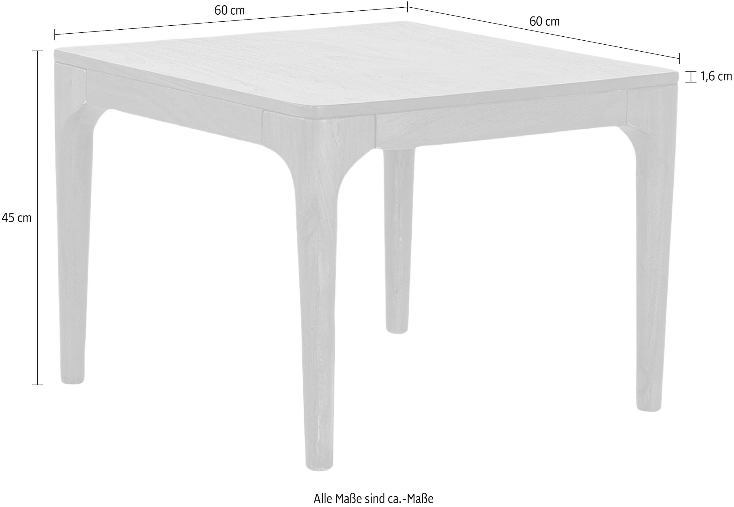 byLIVING Couchtisch »Bosse«, aus Massivholz, Breite 115 oder 60 cm