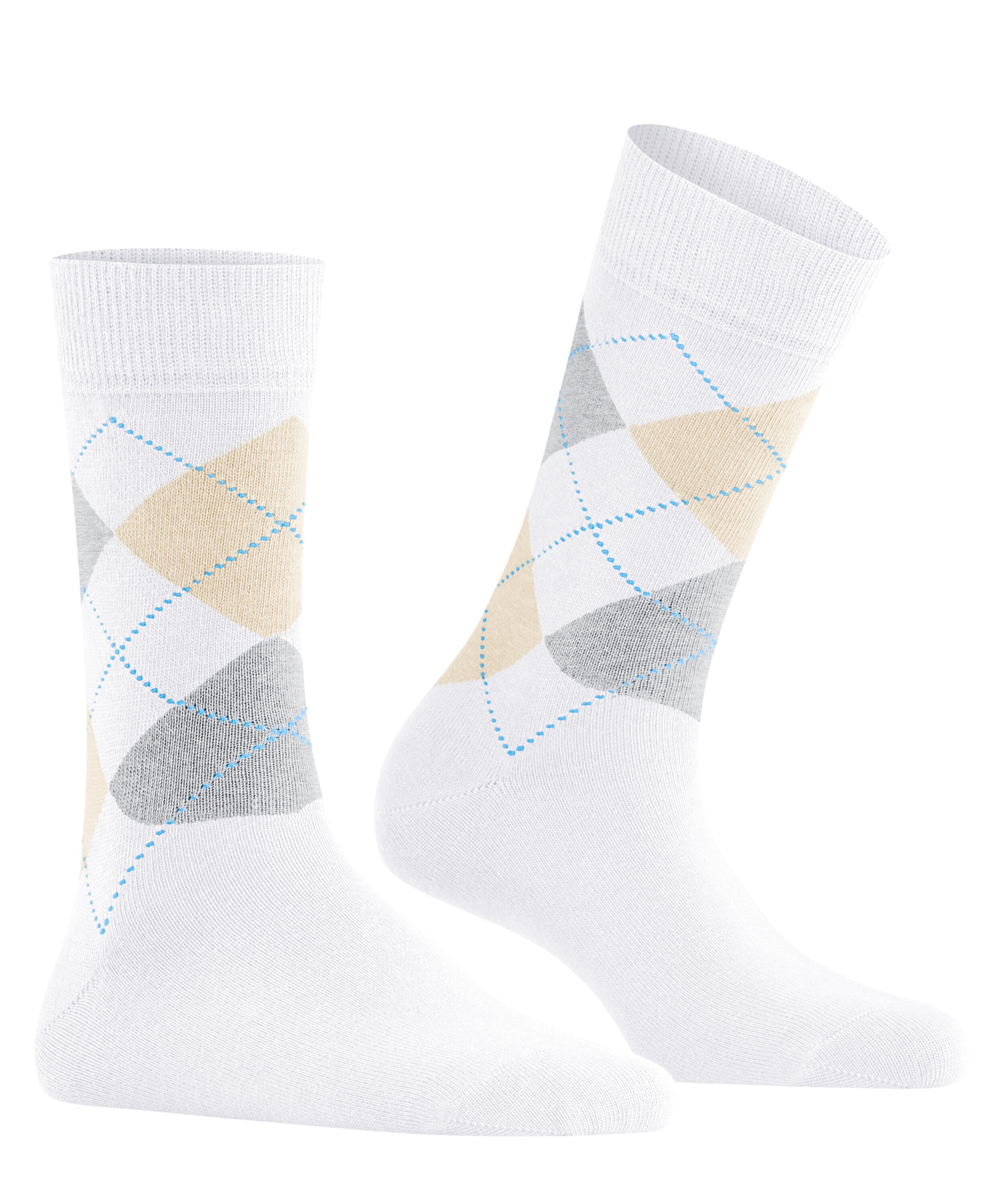 Burlington Chaussettes »Queen« taille unique 36-41, motif argyle, coton peigné