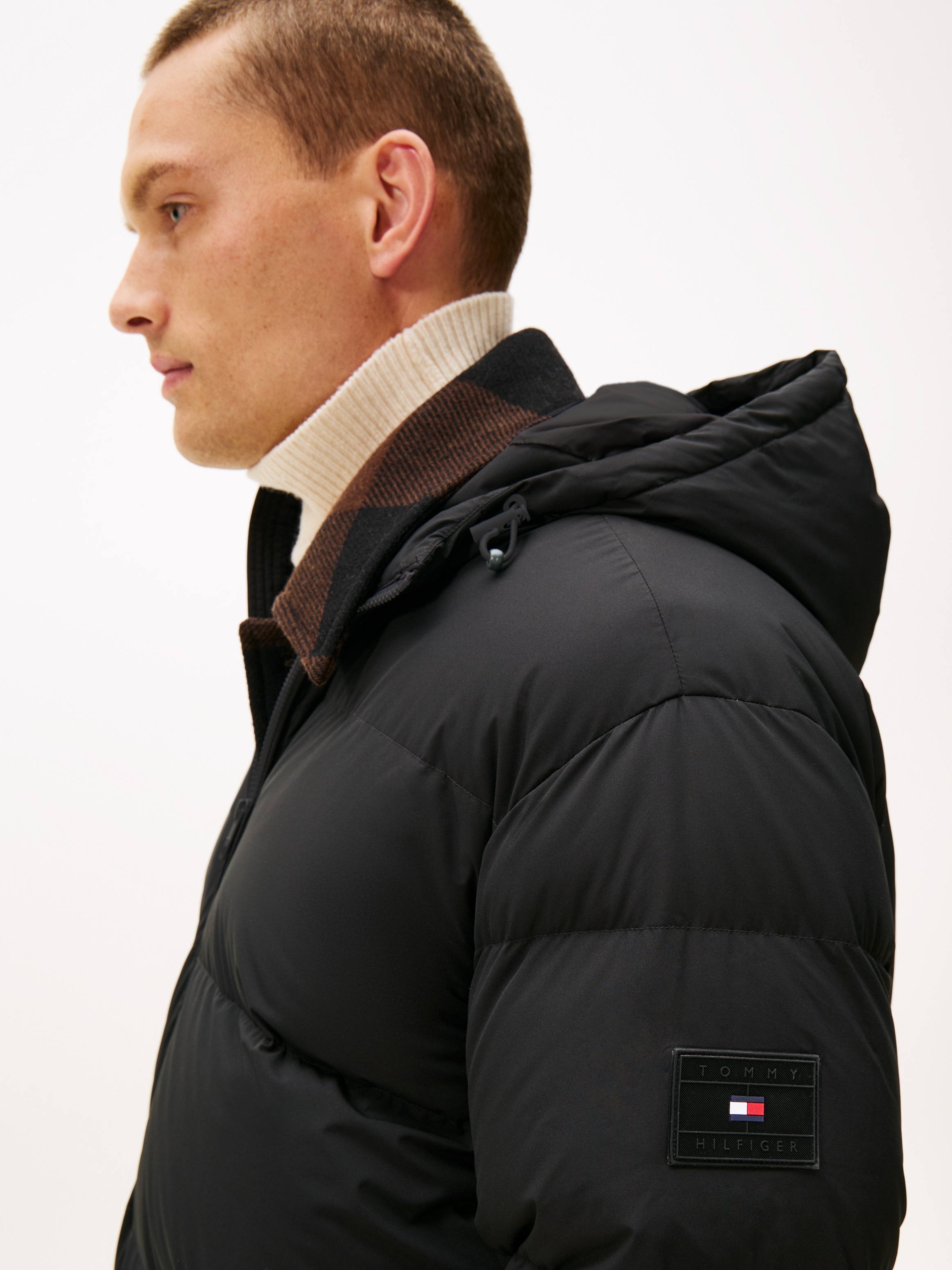 Tommy Hilfiger Steppmantel »DOWN PARKA« regular fit, Wintermantel, mit fester Kapuze, 2-Wege-Reissverschluss