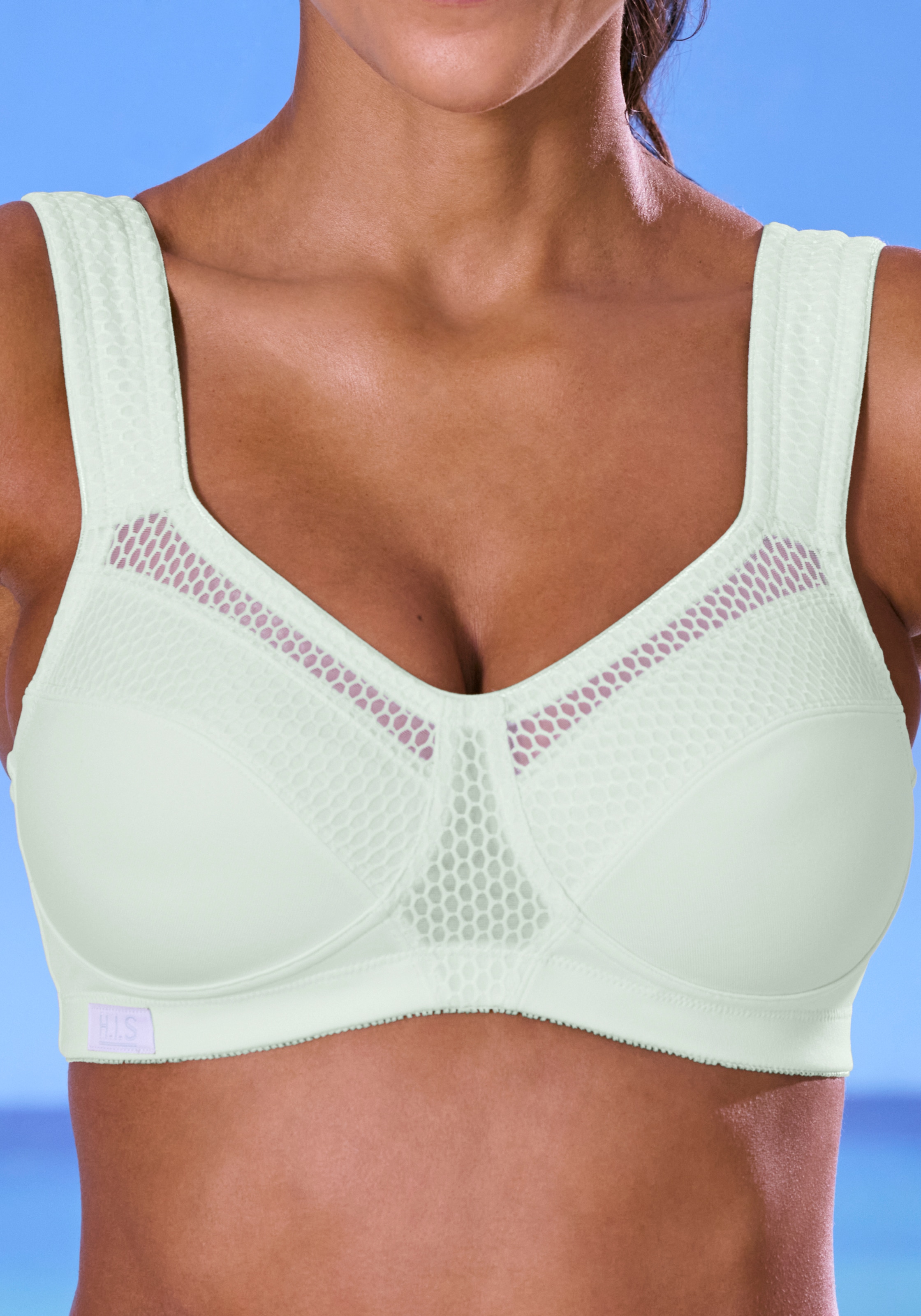 H.I.S Sport-BH, ohne Bügel aus schnell trocknendem COOLMAX®-Material