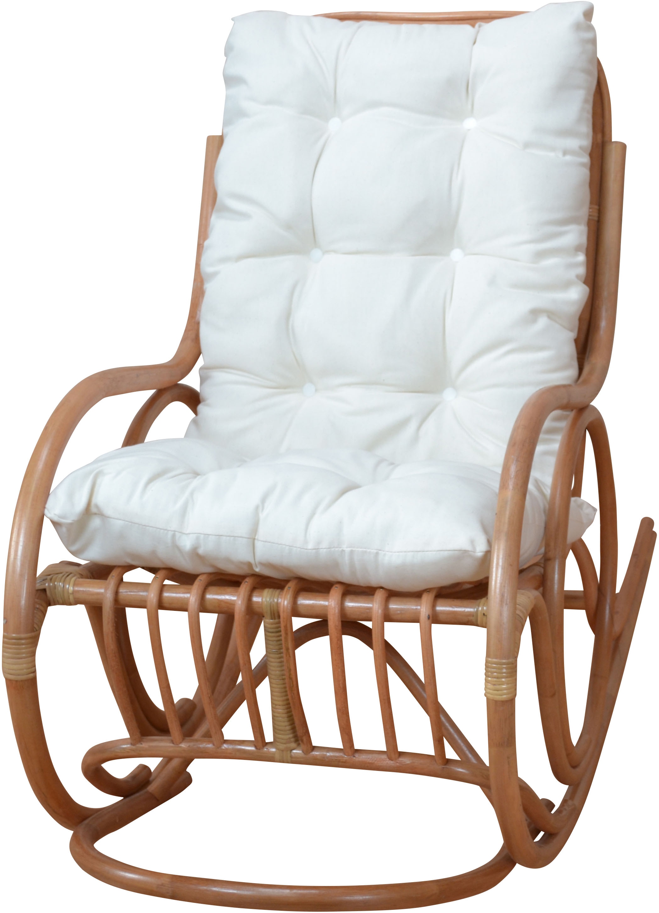 HOFMANN LIVING AND MORE Fauteuil à bascule 1 cuis tlg. Handgeflochten