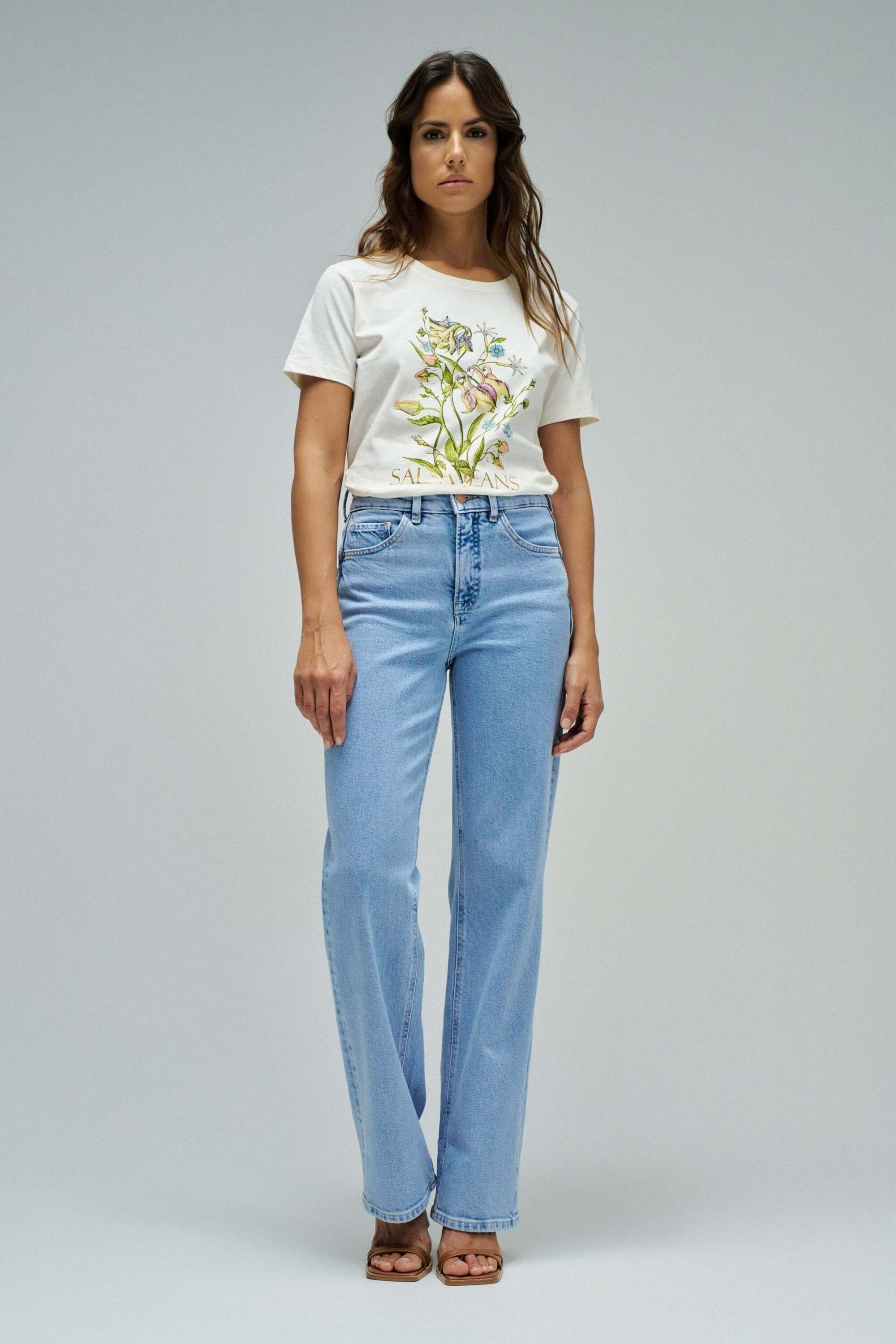 Salsa T-Shirt »Salsa Jeans T-Shirt Flower Print«