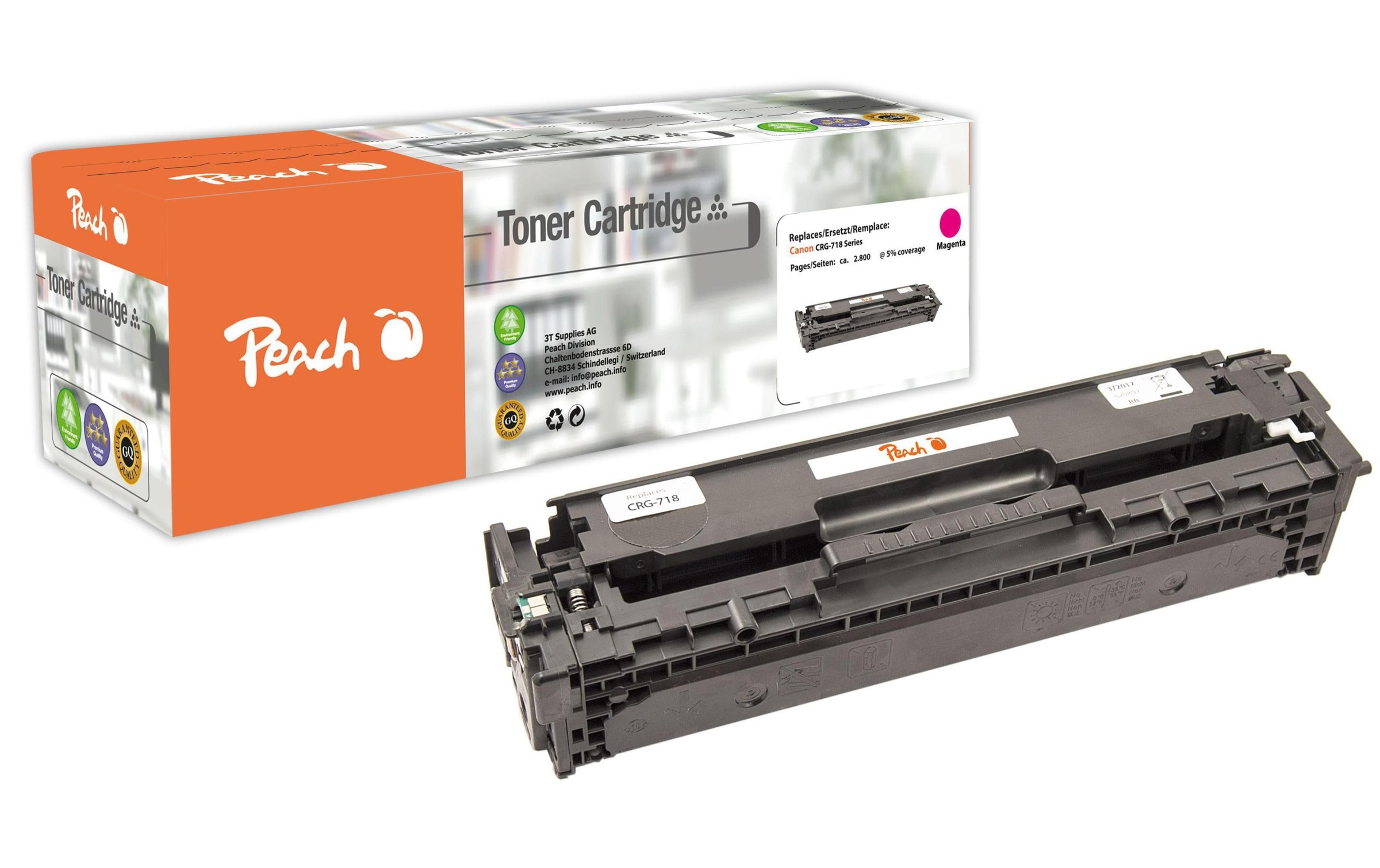 Image of Peach Tonerpatrone "Canon CRG-718M Magenta"