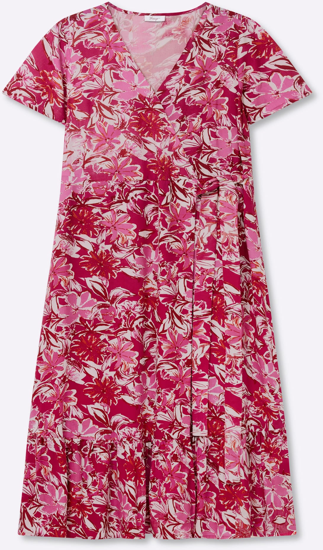 sheego by Joe Browns Wickelkleid »Kleid« Nahttasche