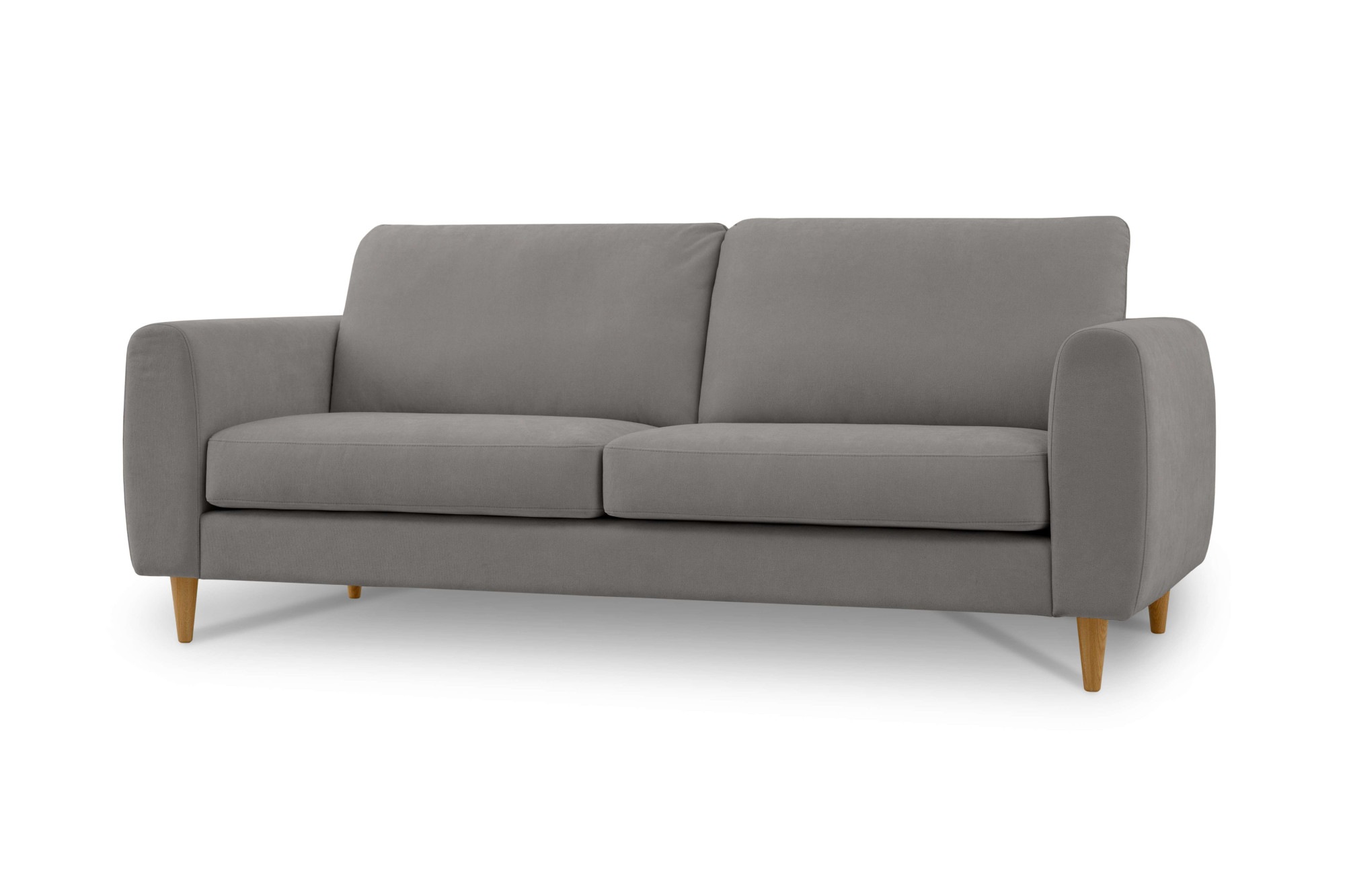 GOODproduct 3-places »Finnian« 212 cm, chenille, élégants pieds en bois massif