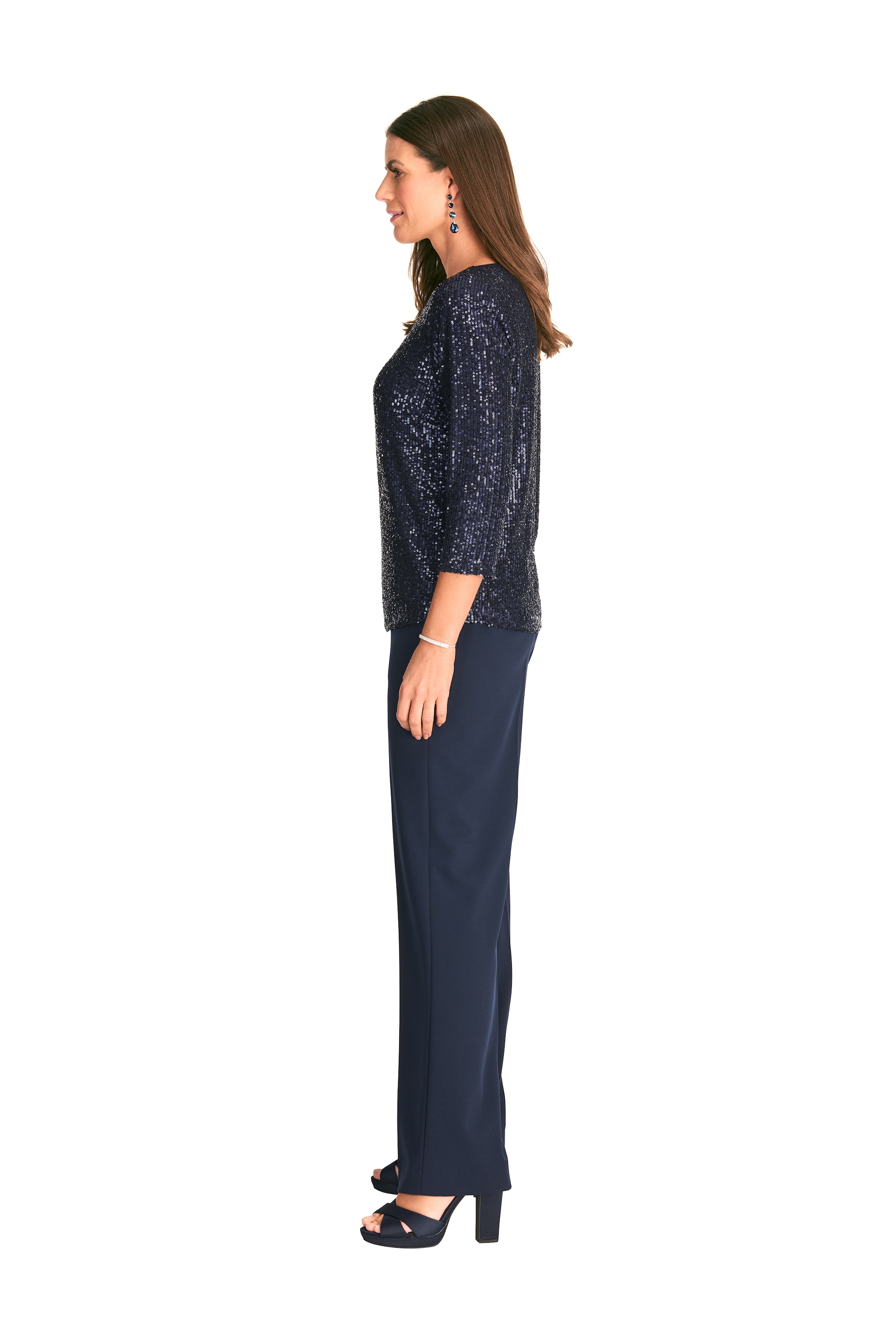 HERMANN LANGE Collection Paillettenshirt, im kurzen Schnitt