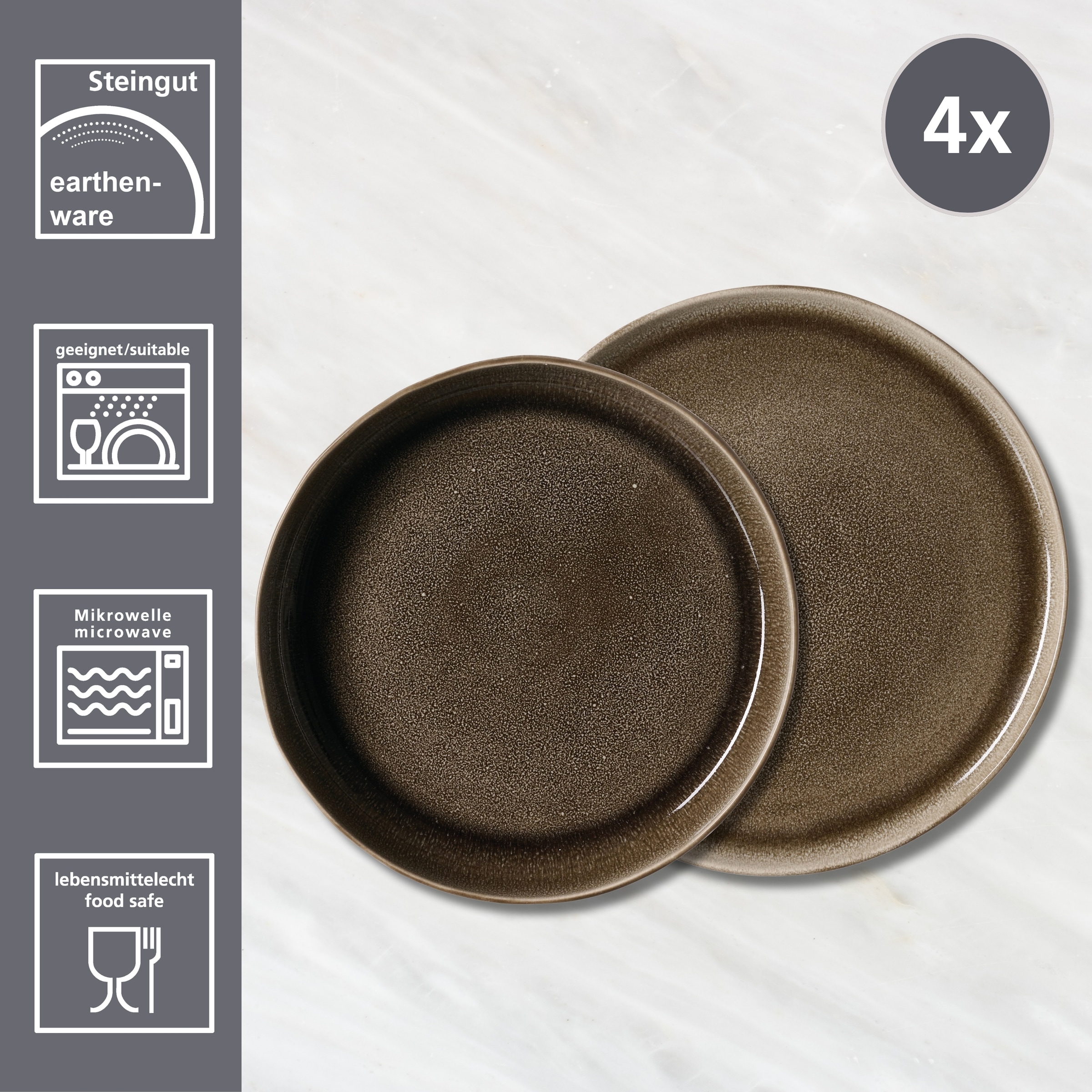 Ritzenhoff & Breker Service de table »Eda« aus Steingut für 4 Personen