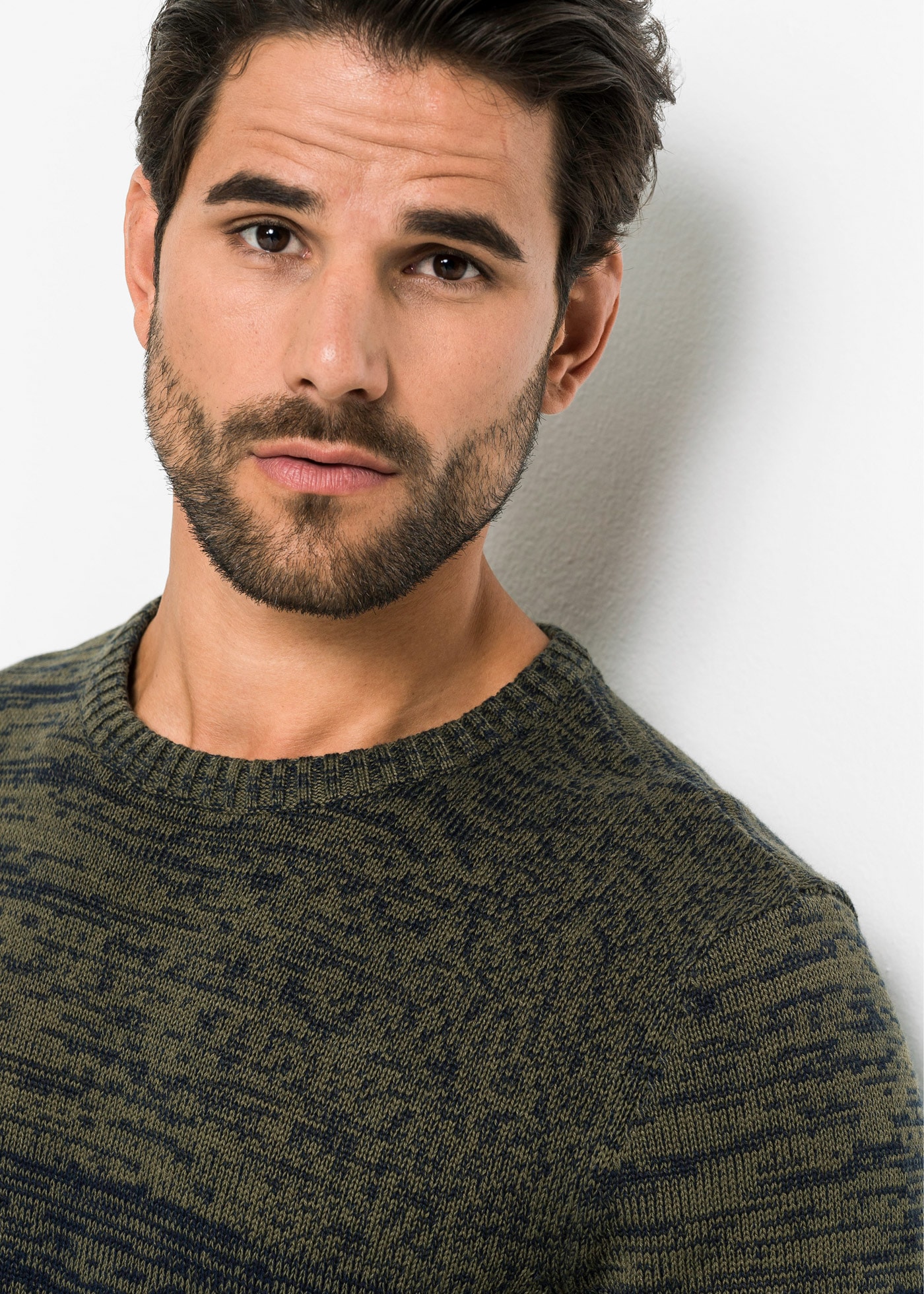 bonprix Strickpullover »Feinstrickpullover mit Komfortschnitt und Baumwolle« Feinstrickpullover mit Komfortschnitt und Baumwolle