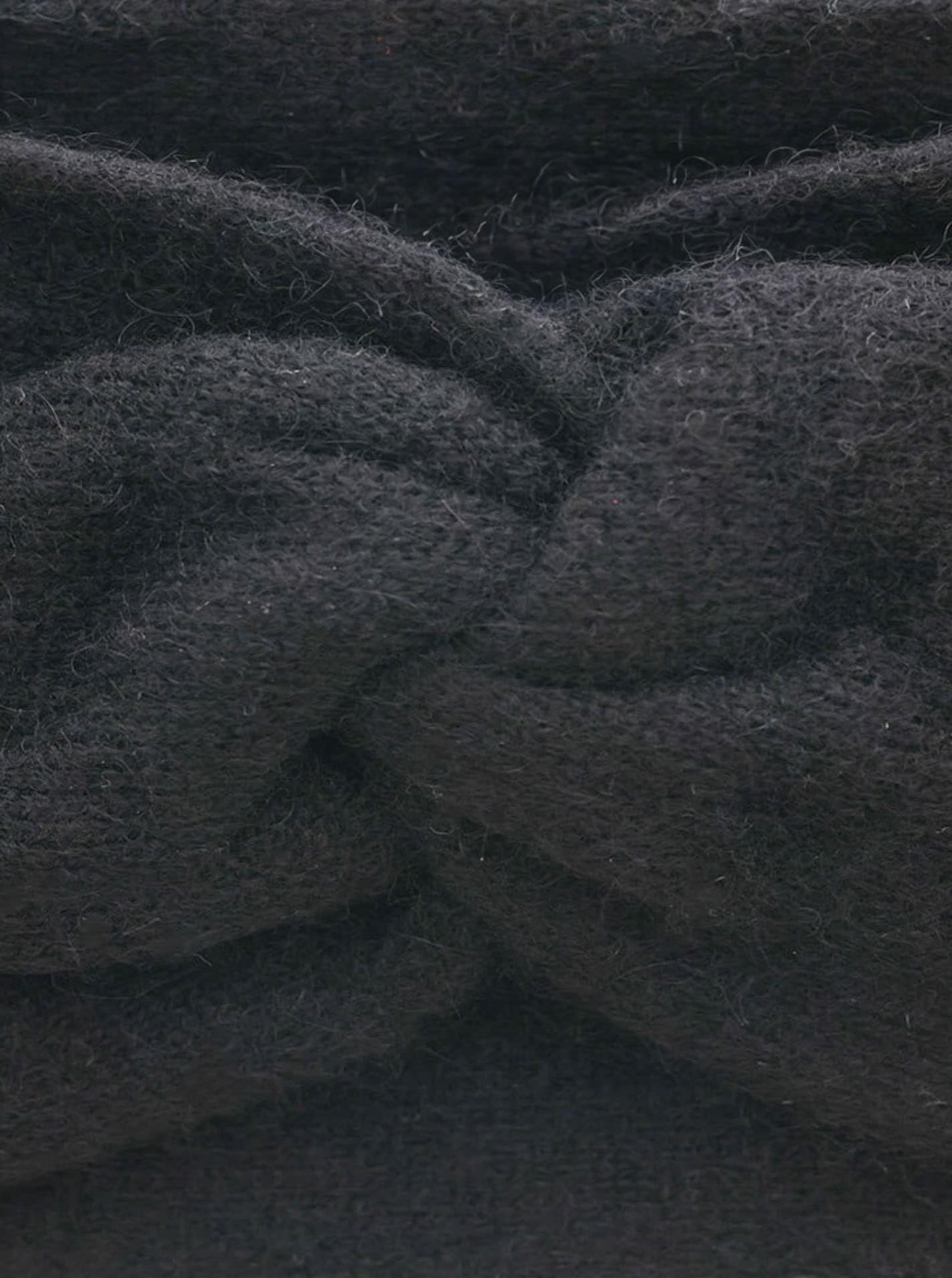 Zwillingsherz Stirnband »"Classic"« Knoten vorn, Cashmere, Feinstrick