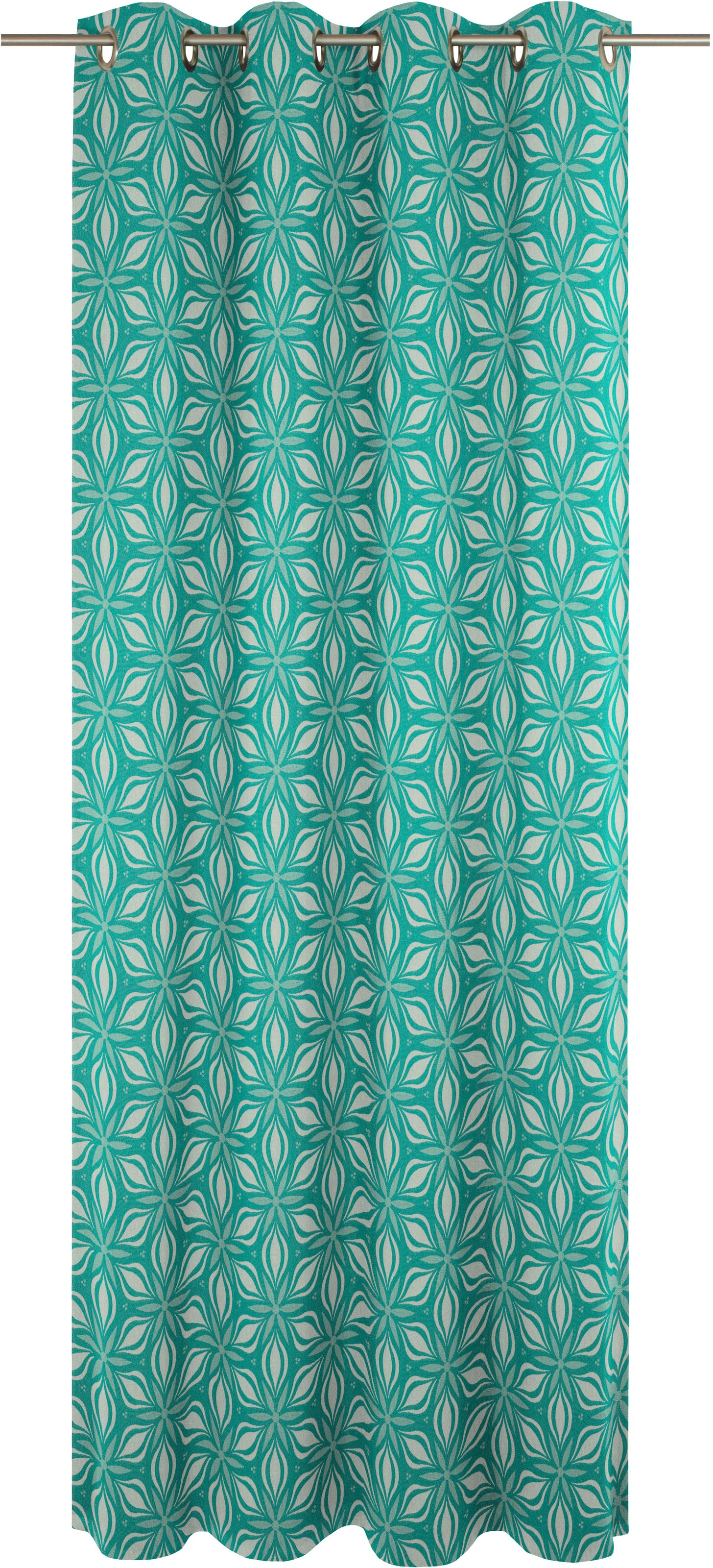 Adam Vorhang »Retro Floret« Ösen 1 Stk. tlg. aus 100% Bio-Baumwolle
