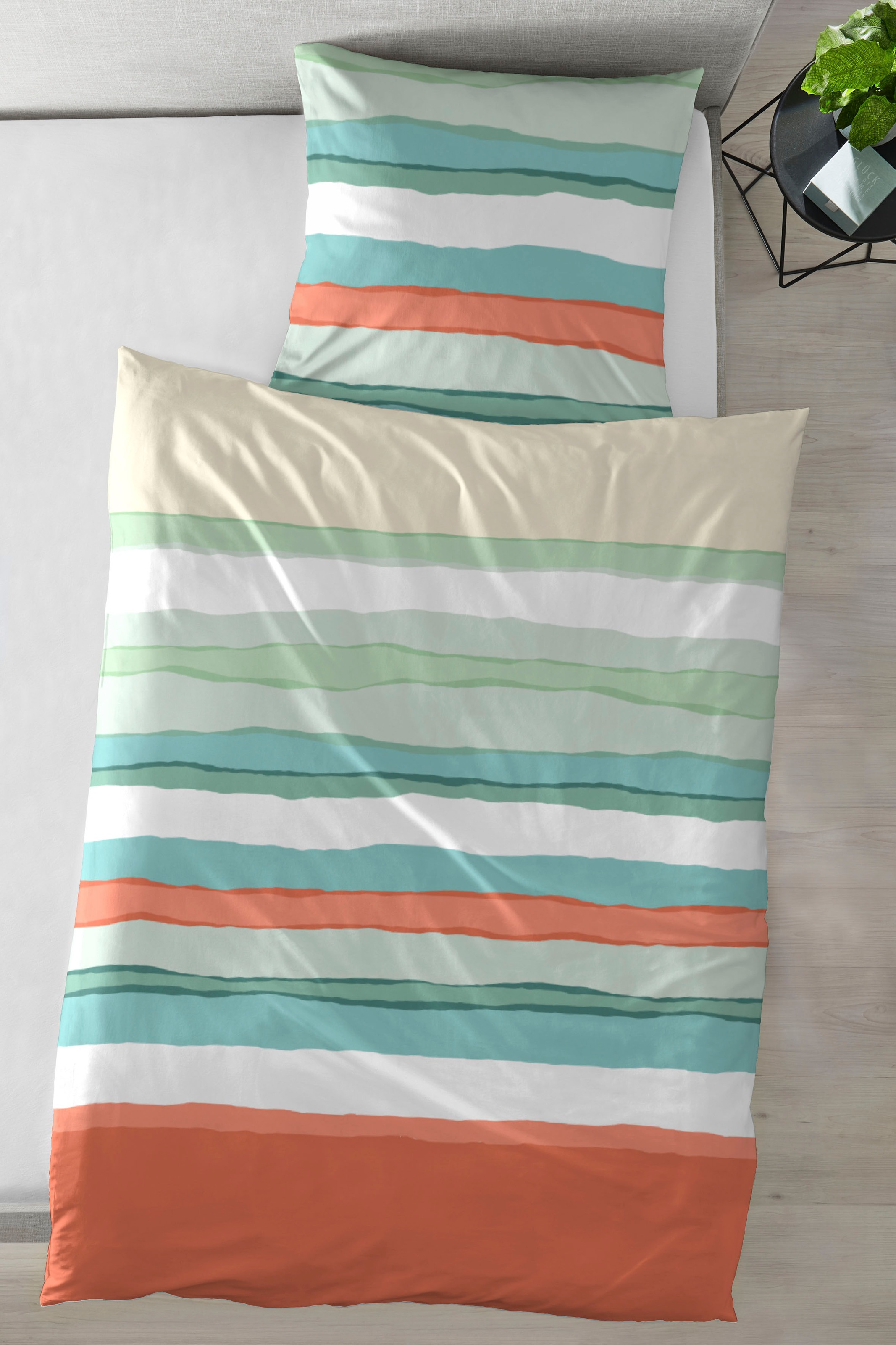 Primera Bettwäsche »Renforce Bettwäsche Slushy« 2 Stk. tlg. mit spannenden Verläufen