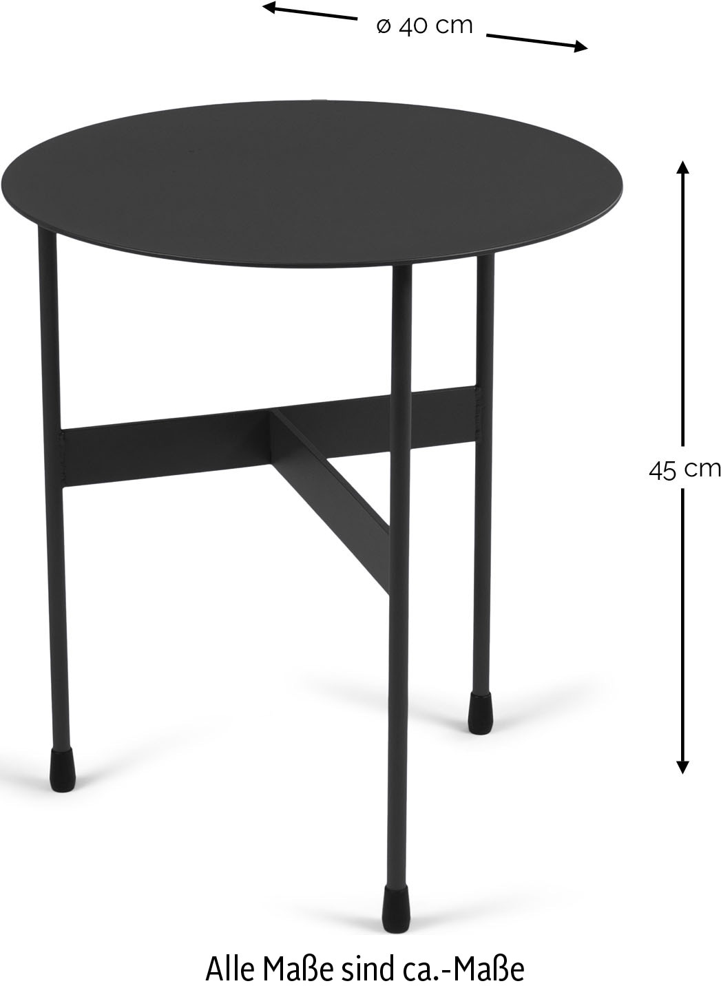 Spinder Design Beistelltisch »MIRA LOW« Beistelltisch aus Stahl