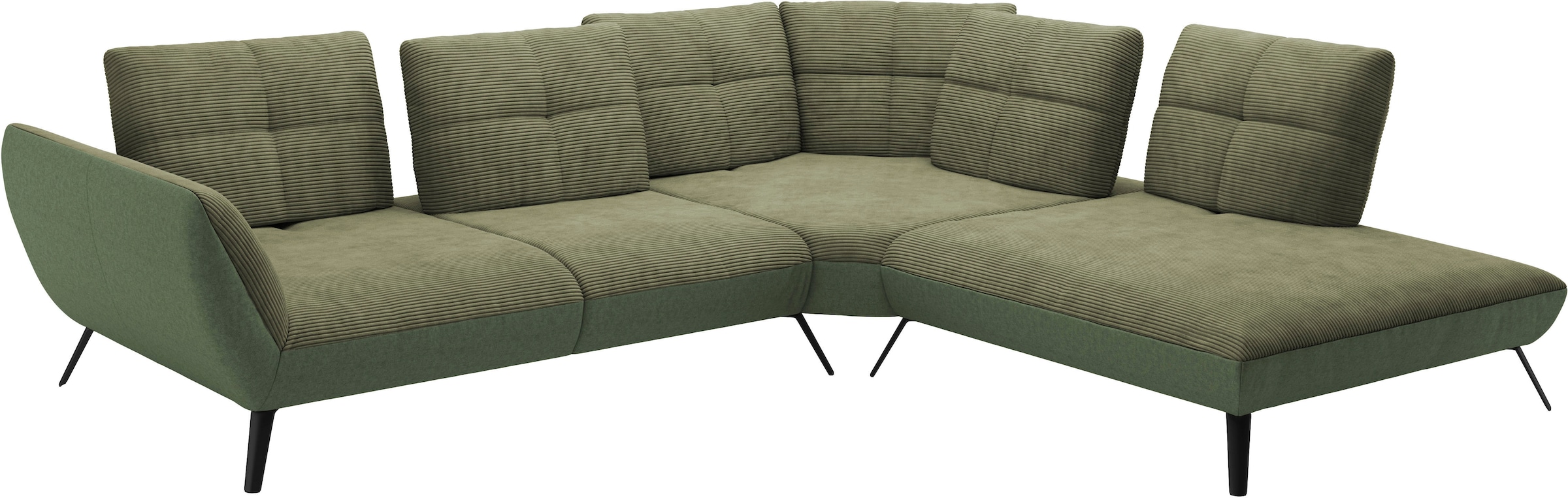 Places of Style Ecksofa »Mikado L-Form«, inkl. Sitztiefenverstellung und Armteilverstellung