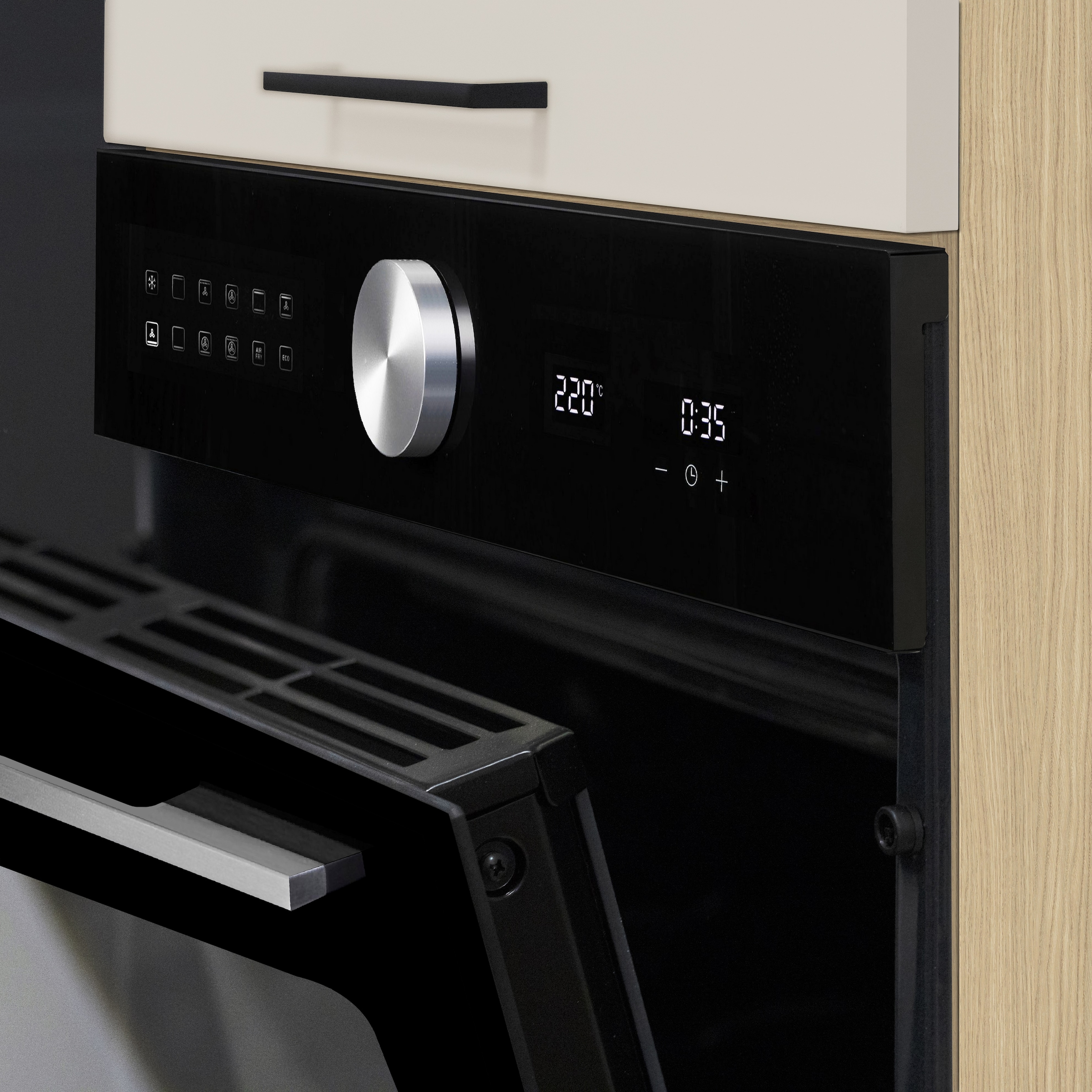 KOCHSTATION Küchenzeile »KS-Luna, Einbauküche, Zeilenküche, Küchenblock« Breite 300 cm, wahlweise mit Hanseatic-E-Geräten, APL 35mm stark