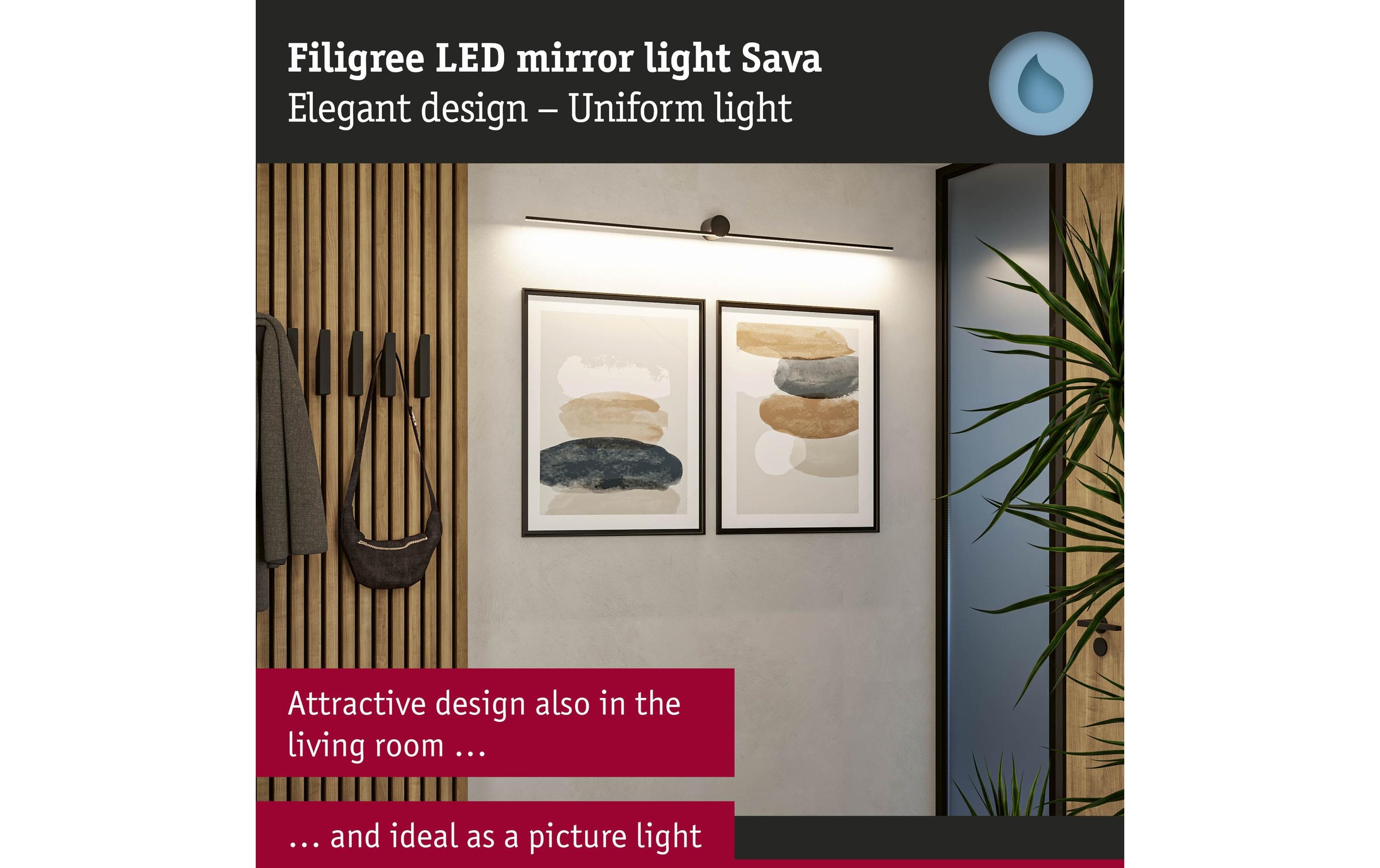 Paulmann Spiegelleuchte »LED Sava 13.5W«, 1 flammig