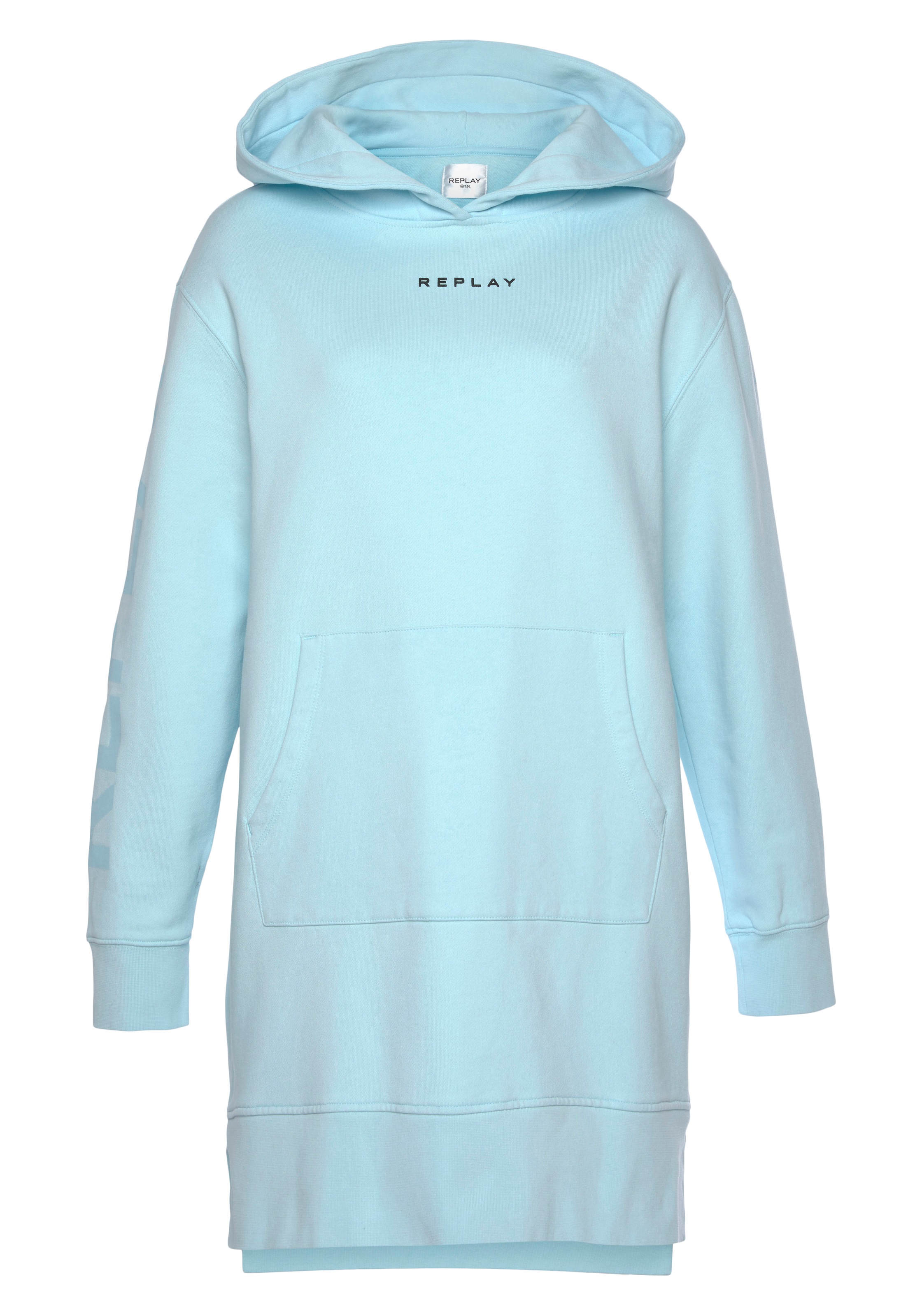 Replay Sweatkleid, aus Baumwoll-Fleece mit Logoprint kaufen