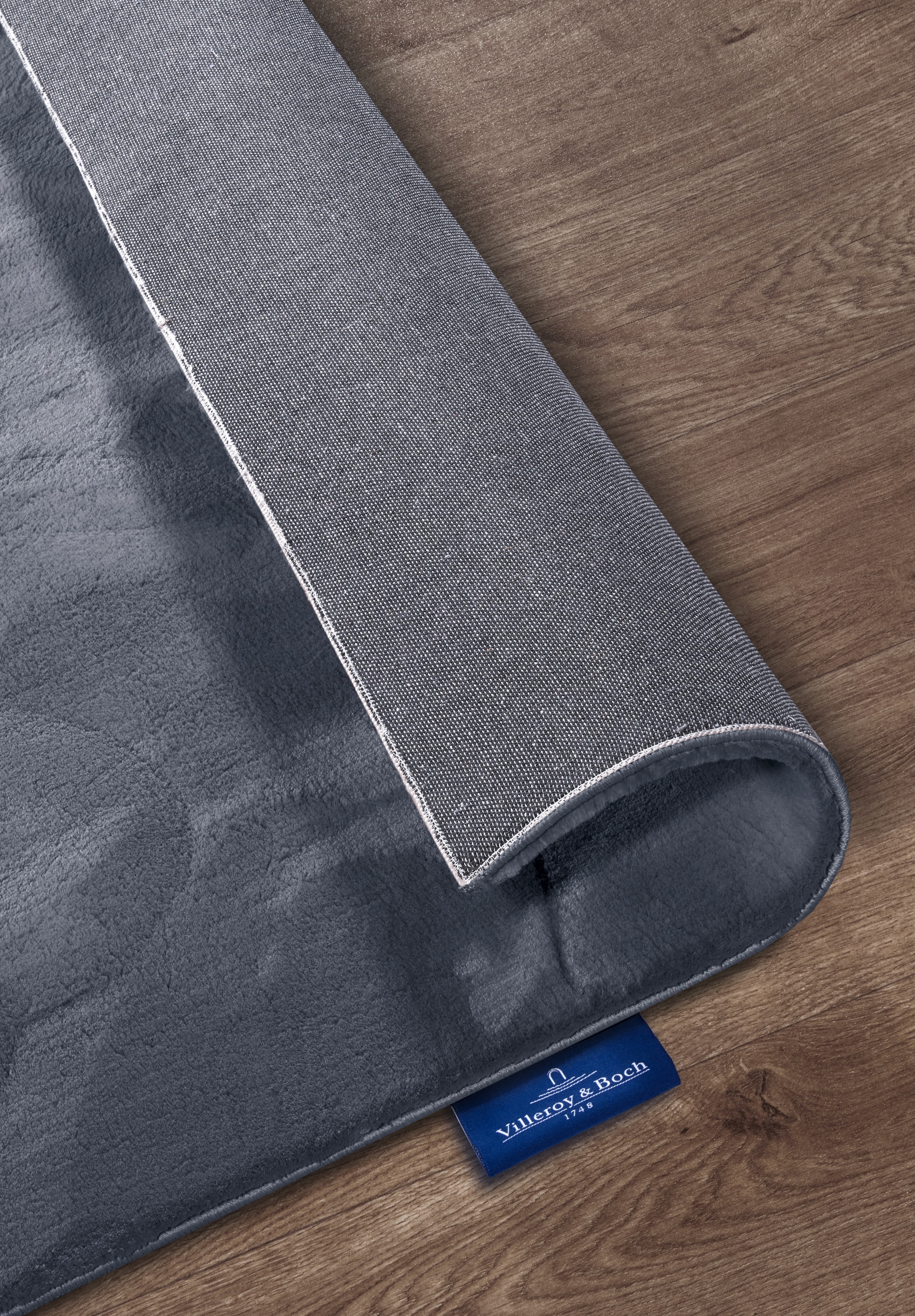 Villeroy & Boch Teppich »Leon« rechteckig 15 mm Höhe Langflor, Shaggy, uni, flauschig weich, glänzend, Kaninchenfell Haptik