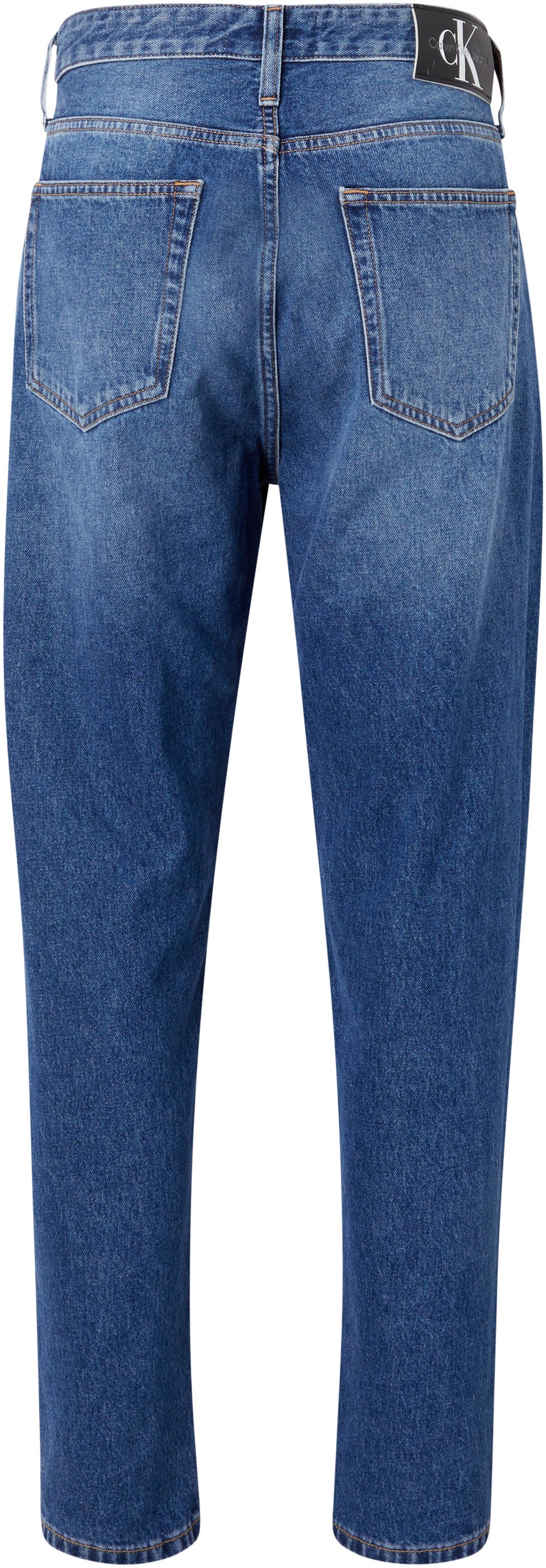 TAPER«, »REGULAR auf Calvin Calvin Jeans Klein Tapered-fit-Jeans versandkostenfrei mit Klein Leder-Badge