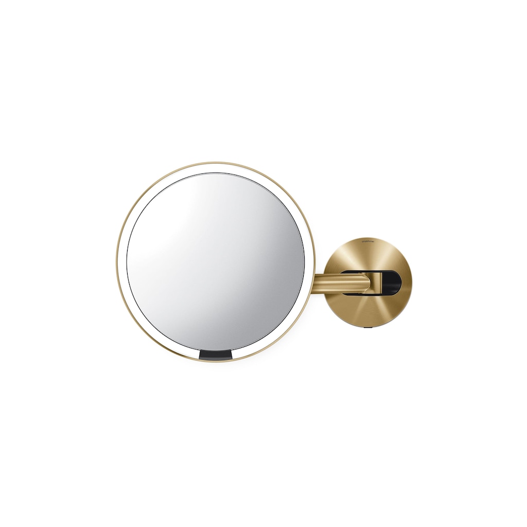 simplehuman Kosmetikspiegel »Kosmetikspiegel mit Sensor Ø 20 cm Goldfarben«