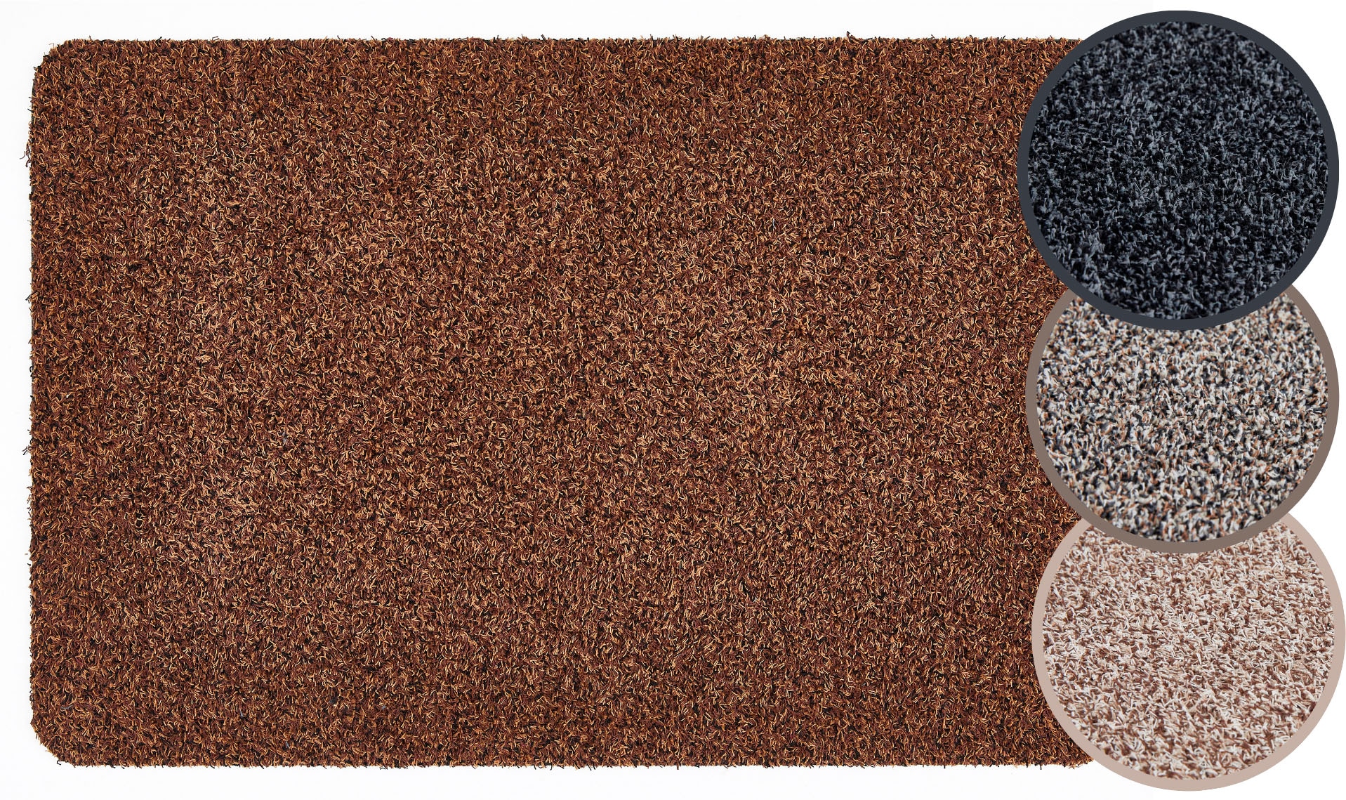 Andiamo Fussmatte »Samson, Made in Netherlands«, rechteckig, 6 mm Höhe, Schmutzfangmatte, waschbar, rutschhemmend, auch als 2er Set erhältlich