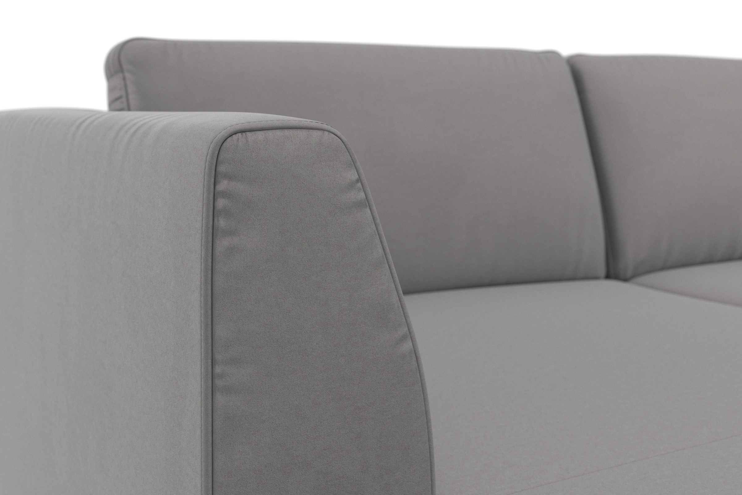 sit&more Paysage de salon »Olsen U-Form« comprend réglage de la profondeur d'assise, fonction couchage optionnelle, hauteur de 15 cm