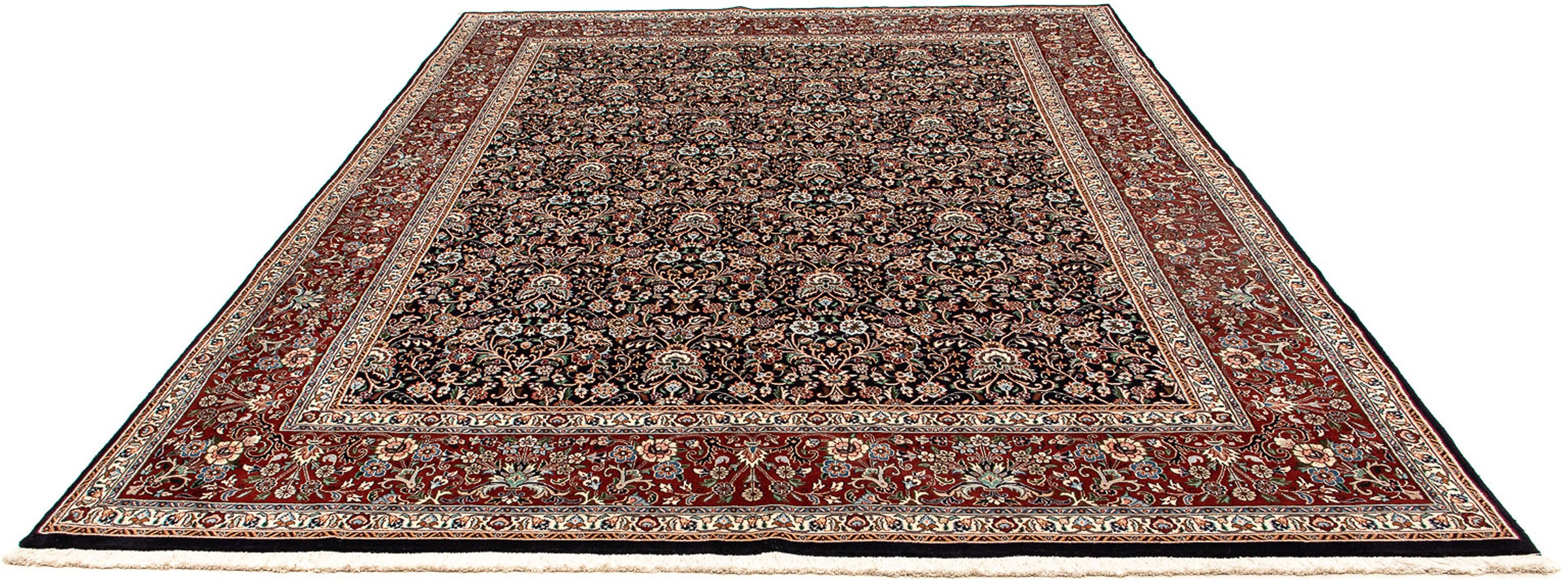 Image of morgenland Orientteppich »Perser - Classic - 341 x 242 cm - dunkelblau«, rechteckig, 10 mm Höhe, Wohnzimmer, Handgeknüpft, Einzelstück mit Zertifikat bei Ackermann Versand Schweiz