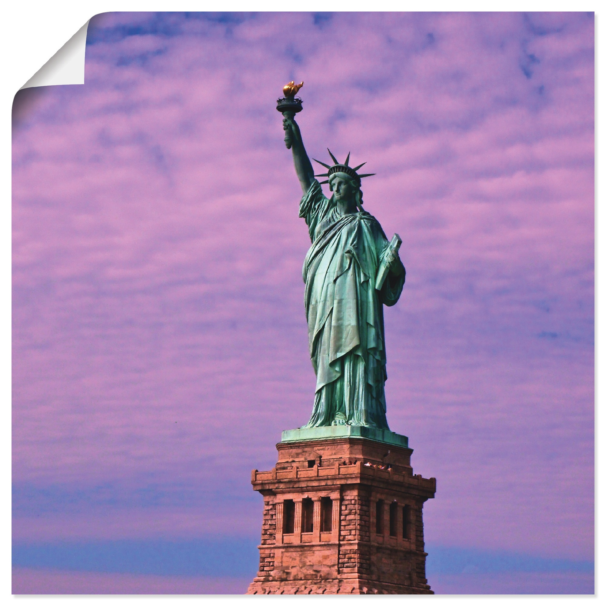 Image of Artland Wandbild »Freiheitsstatue«, Amerika, (1 St.), in vielen Grössen & Produktarten - Alubild / Outdoorbild für den Aussenbereich, Leinwandbild, Poster, Wandaufkleber / Wandtattoo auch für Badezimmer geeignet bei Ackermann Versand Schweiz