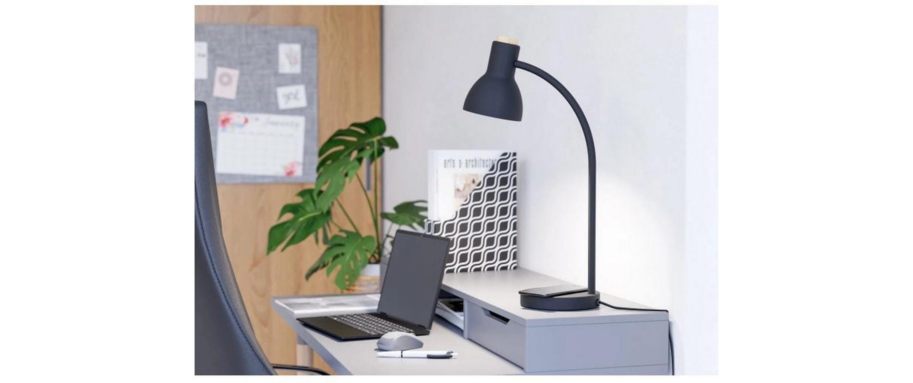 EGLO LED Tischleuchte »VERADAL-QI LED 5.5W 3000K« 1 Stk. Warmweiss Touchdimmer, kabelloser QI-Charger-Funktion und flexiblem Leuchtenarm