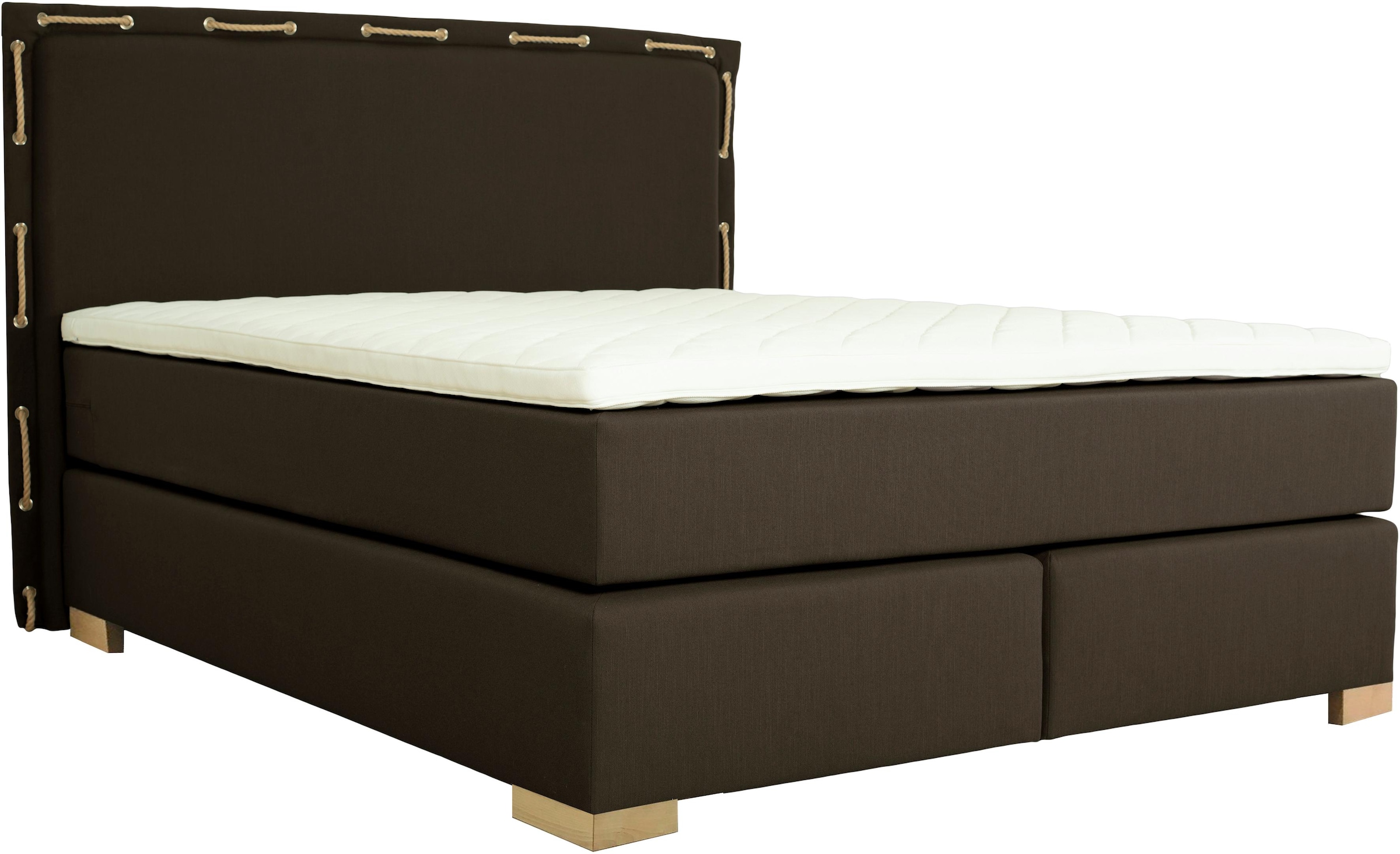 Home affaire Boxspringbett »»Marlou«« inkl. Topper, 3 Breiten, 3 Härtegrad-Ausführungen