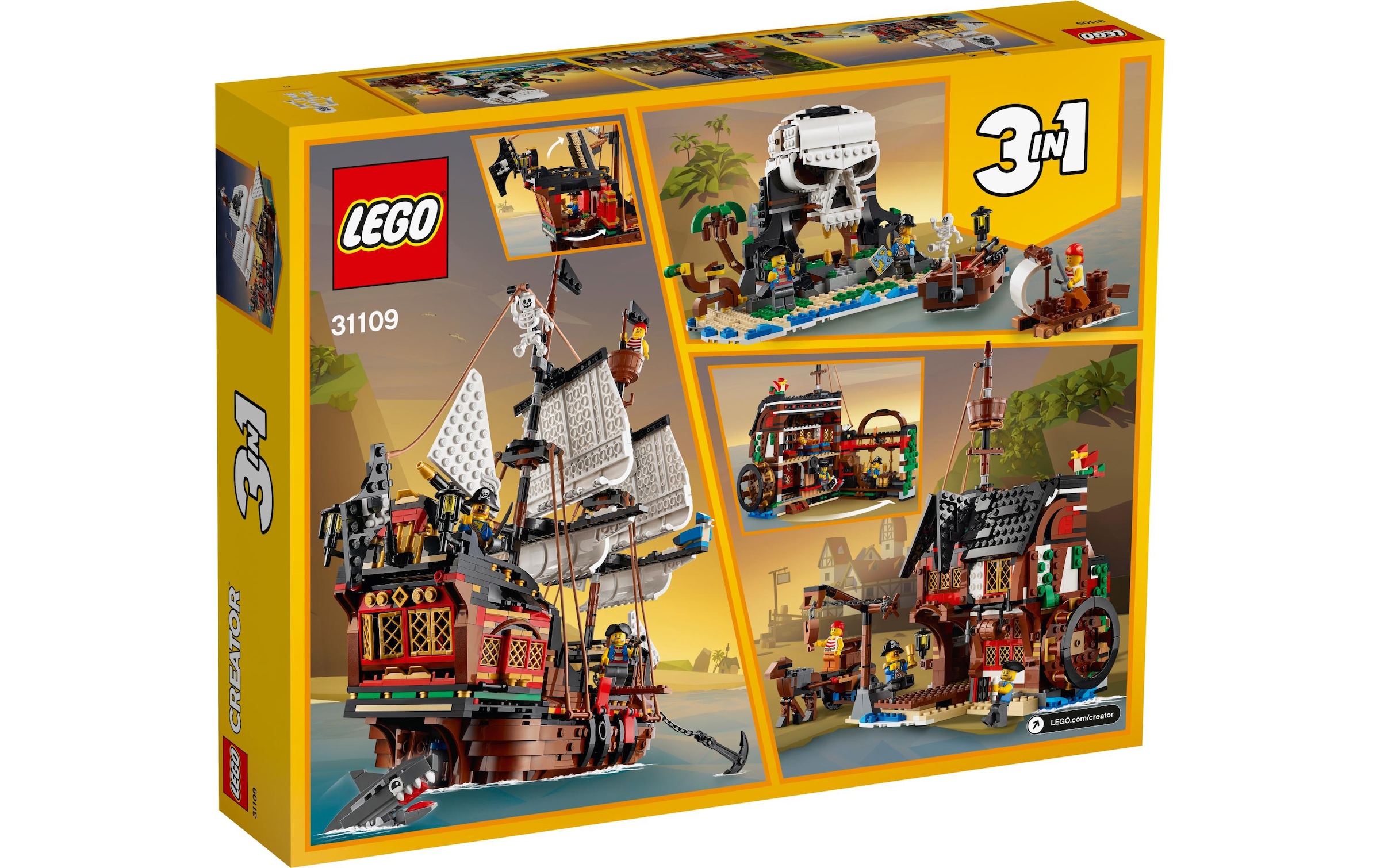 LEGO® Spielbausteine »Creator Piratenschiff«