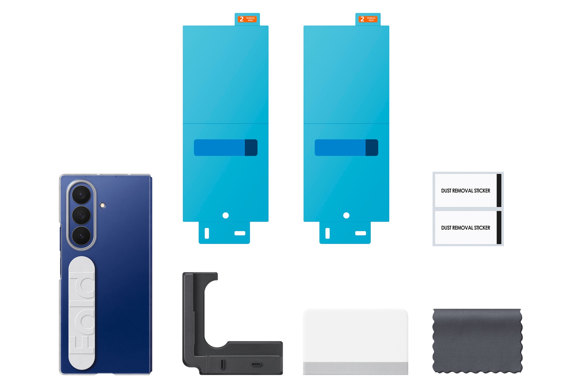 Samsung Handyhülle »Clear Grip Case für Samsung Galaxy Z Fold7«, Samsung Galaxy Z Fold7, Backcover, Schutzhülle, Handyschutzhülle, Case, Schutzcase, stossfest