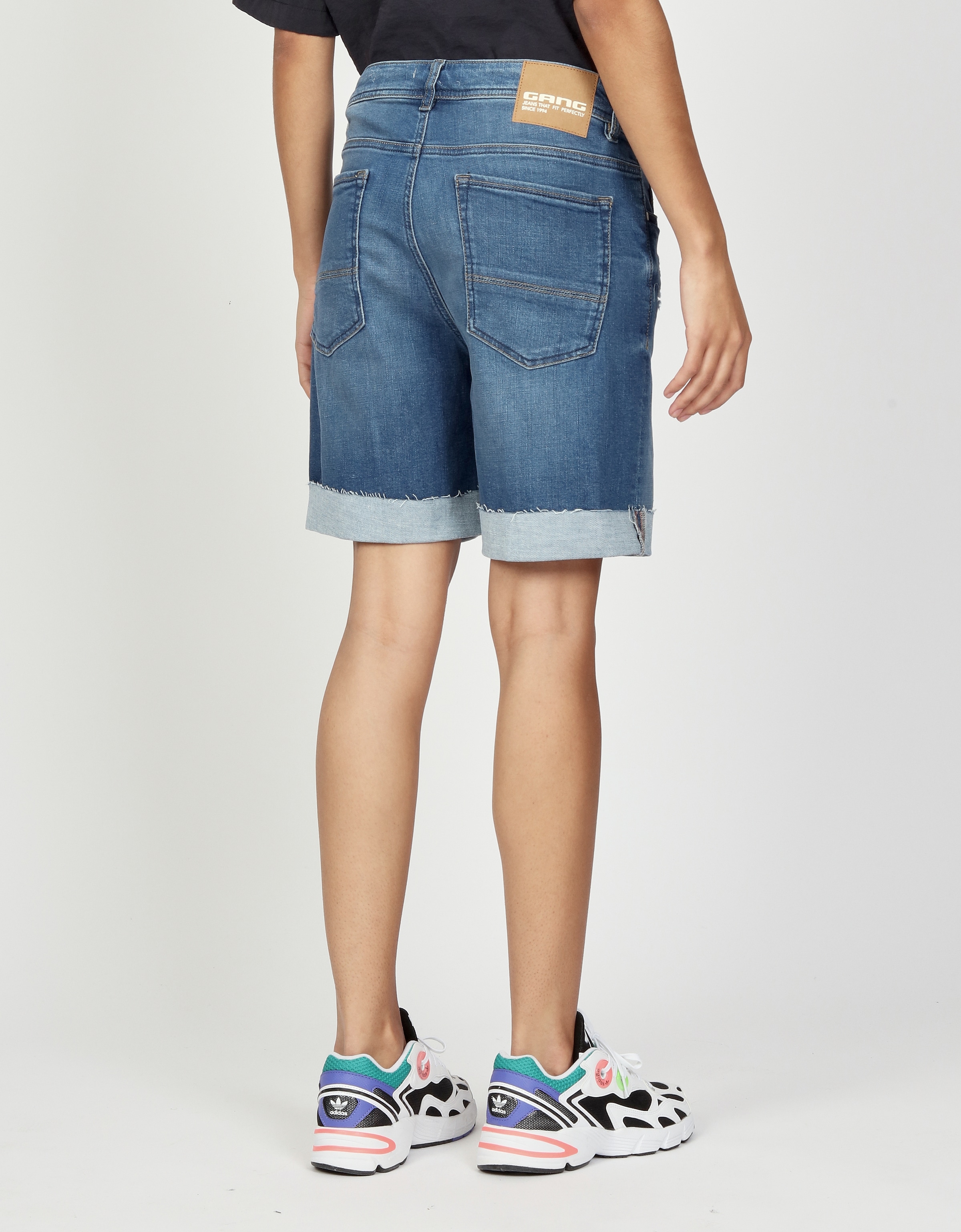 GANG Pantalon boyfriend »94NICA SHORTS«  mit offener Kante und Umschlagsaum