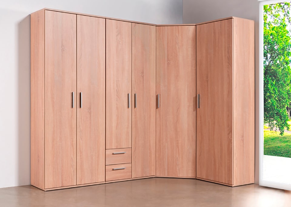 Procontour Armoire multi-usages »Haushaltsschrank Clara« hauteur 167cm avec étagères réglables en hauteur