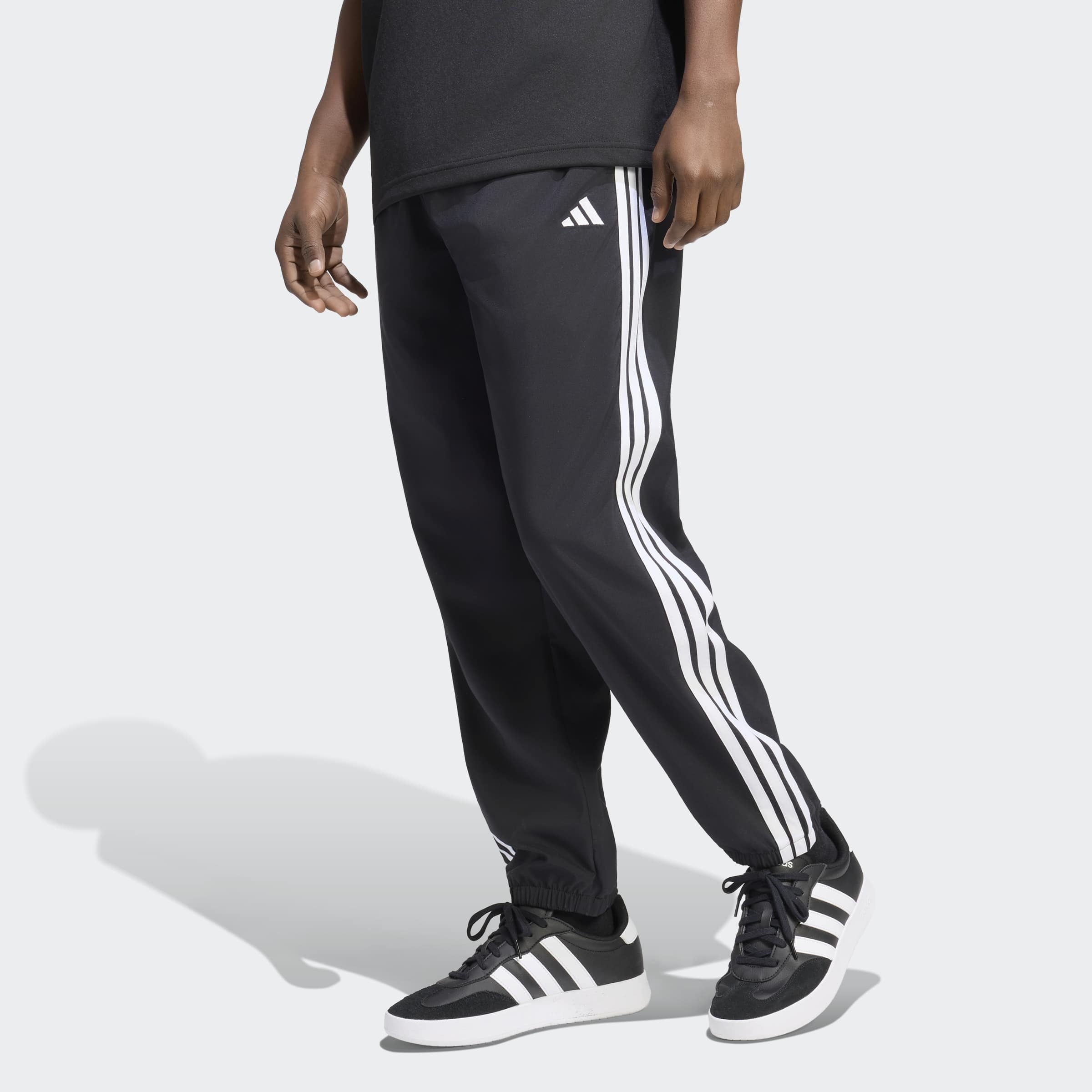 Image of adidas Sportswear Sporthose "ESSENTIALS 3-STREIFEN LITE, GEWEBT, SCHMAL ZULAUFEND, BÜNDCHEN"
