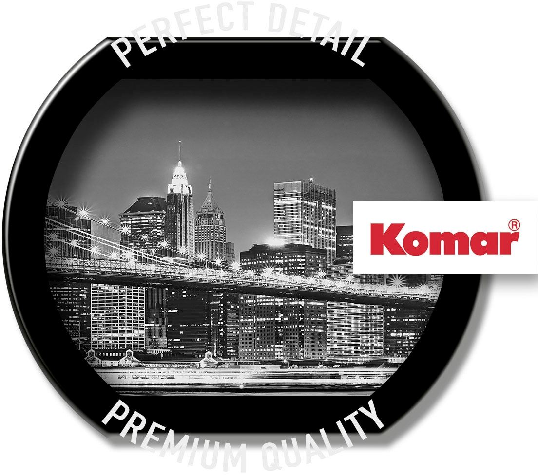 Komar Vliestapete »Digitaldruck Vlies - Brooklyn Bridge - Grösse 400 x 140 cm«, bedruckt, Wohnzimmer, Schlafzimmer