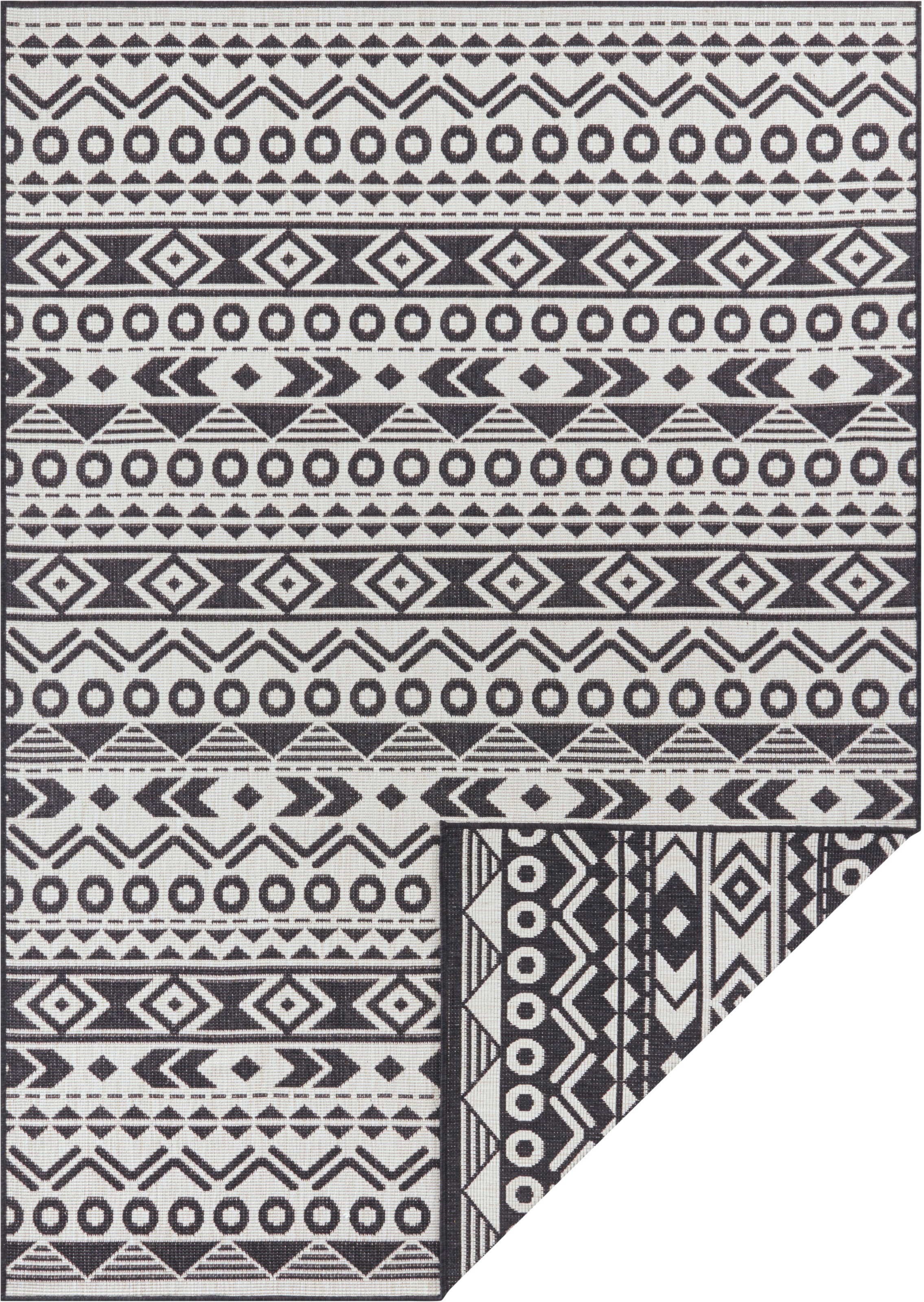 Image of my home Teppich »Grover«, rechteckig, 5 mm Höhe, In-und Outdoor geeignet, Wohnzimmer, Balkon, Terrasse, Garten, Robust, Pflegeleicht, Flachgewebe, Wendeteppich bei Ackermann Versand Schweiz