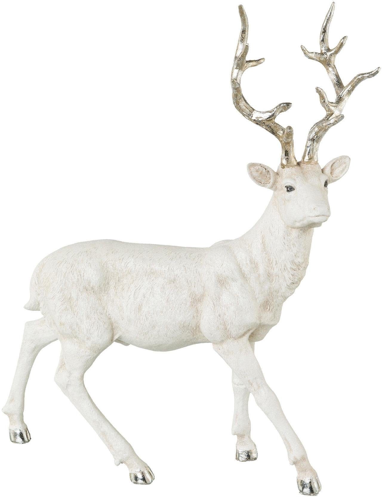 Image of Creativ deco Weihnachtsfigur »stehender Hirsch«, (1 St.), geglittert bei Ackermann Versand Schweiz