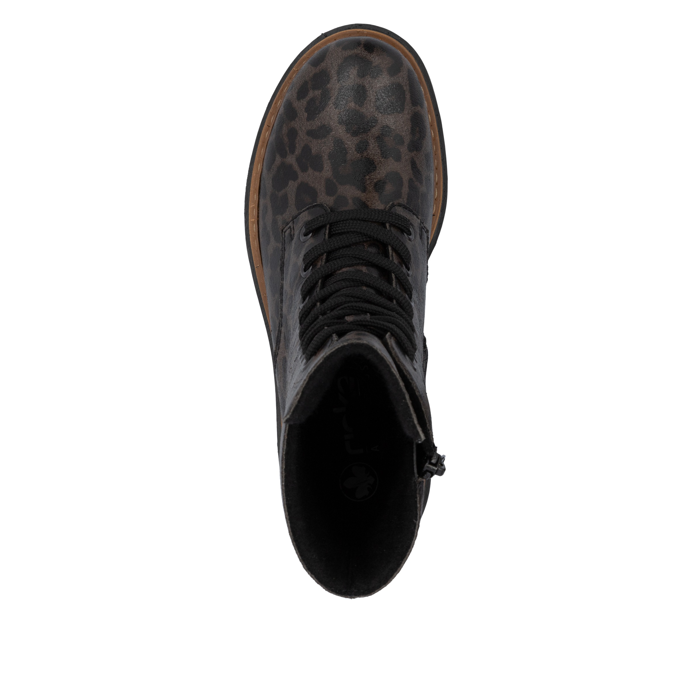 Rieker Schnürboots  Schnürstiefelette, Profilsohle, mit kontrastfarbenem Sohlenrand