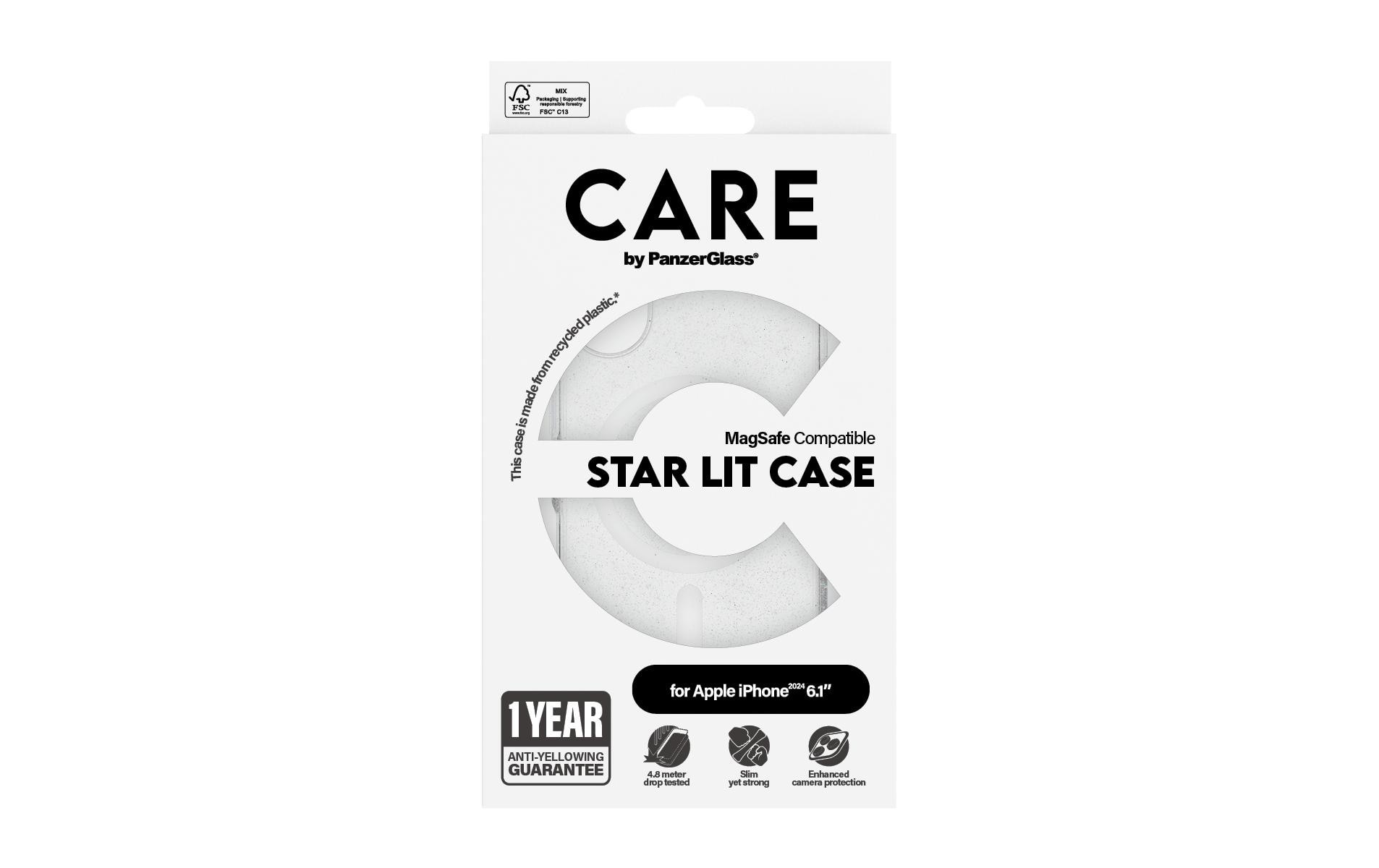 CARE by PanzerGlass Backcover »Flagship Star Lit iPhone 16«, iPhone 16