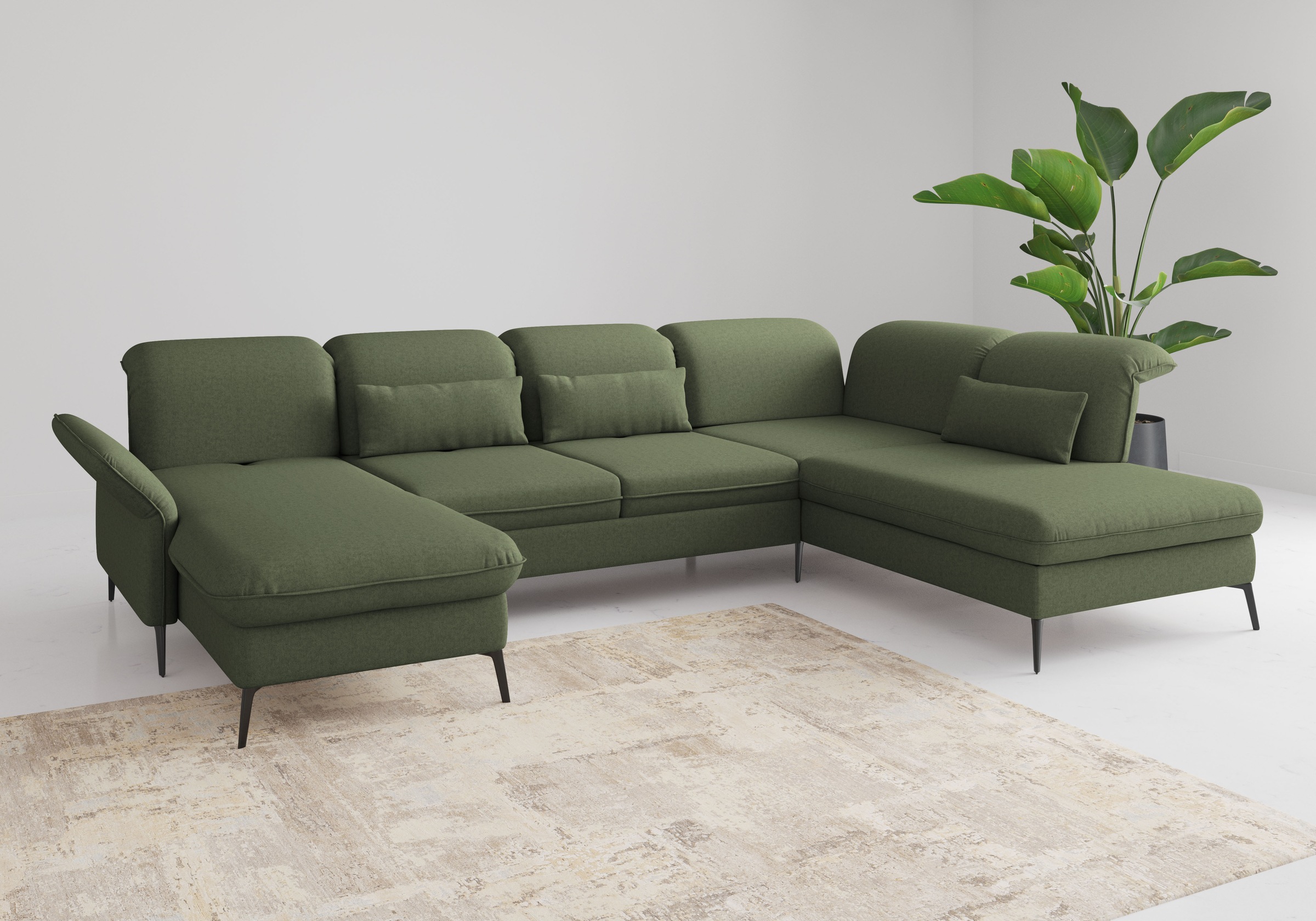 Image of sit&more Wohnlandschaft "Emely, inkl. Sitztiefenverstellung" wahlweise mit Bettfunktion,Bettkasten,Kopf- & Armteilverstellung