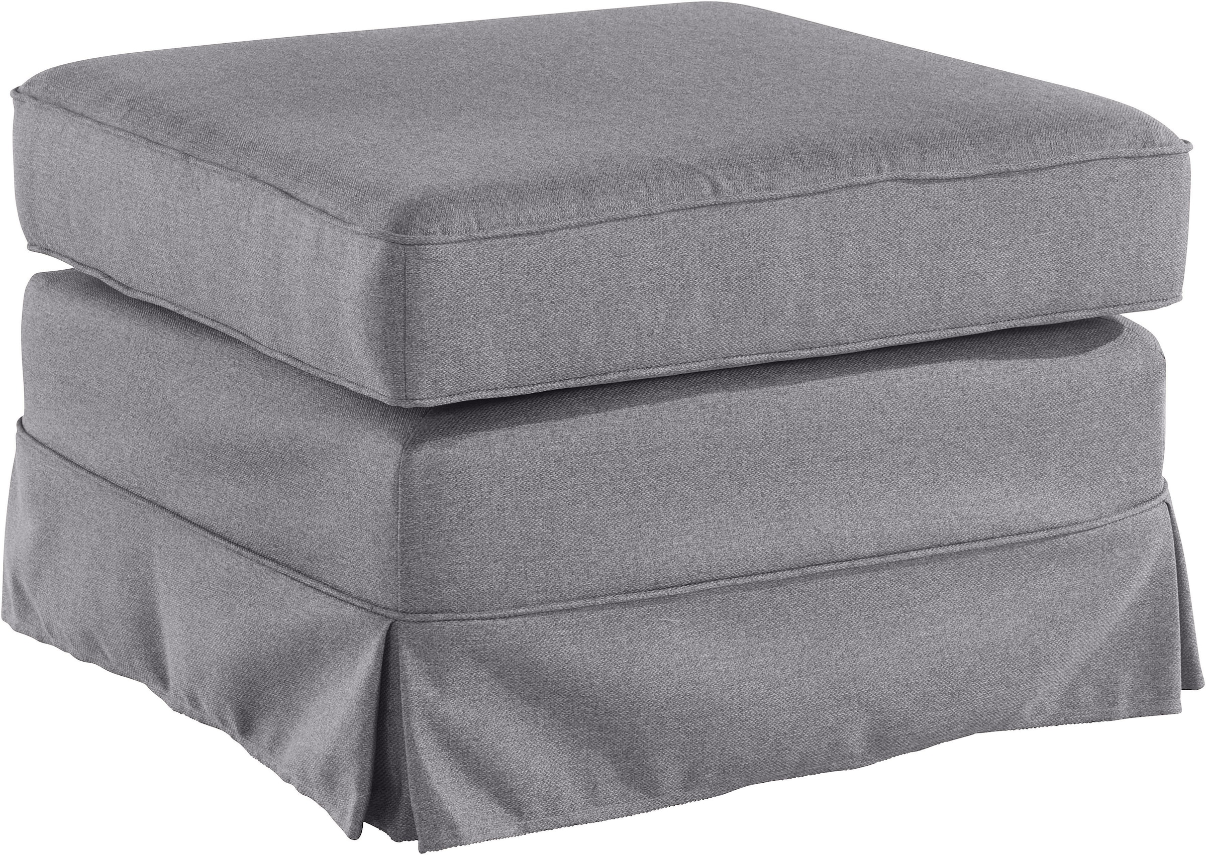 Home affaire Polsterhocker »Shadmoor« Hussenoptik, in uni oder mit Blumendruck, passend zur Shadmoor-Serie