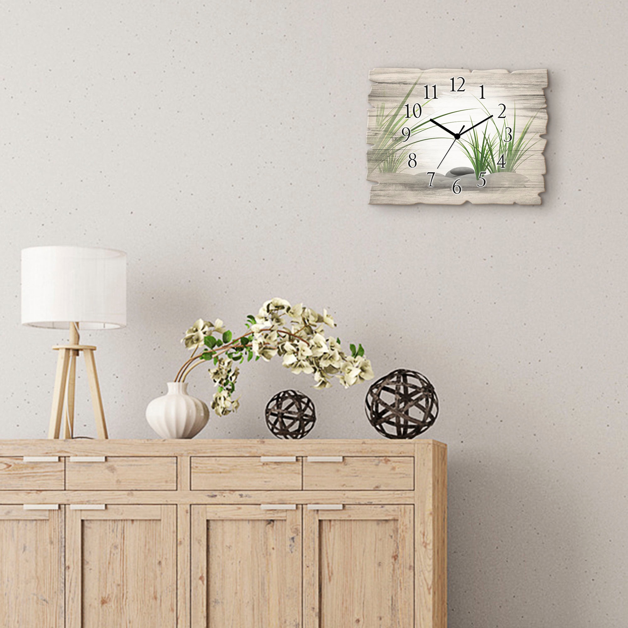 Artland Wanduhr »3 D Steine« wahlweise mit Quarz- oder Funkuhrwerk, lautlos ohne Tickgeräusche