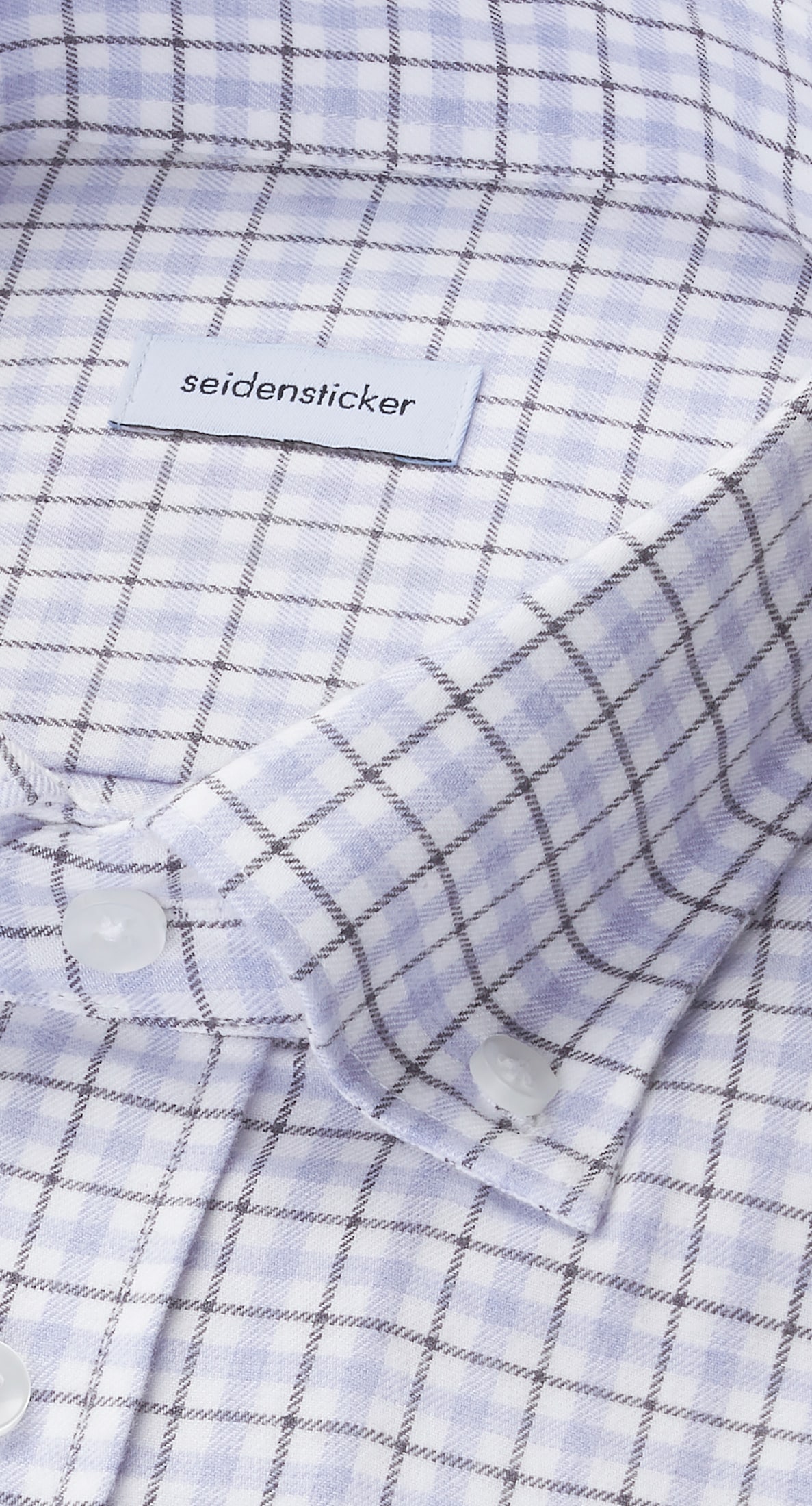 seidensticker Chemise en flanelle »Schwarze Rose« Regular 1/1 Button-Down-Kragen Karo