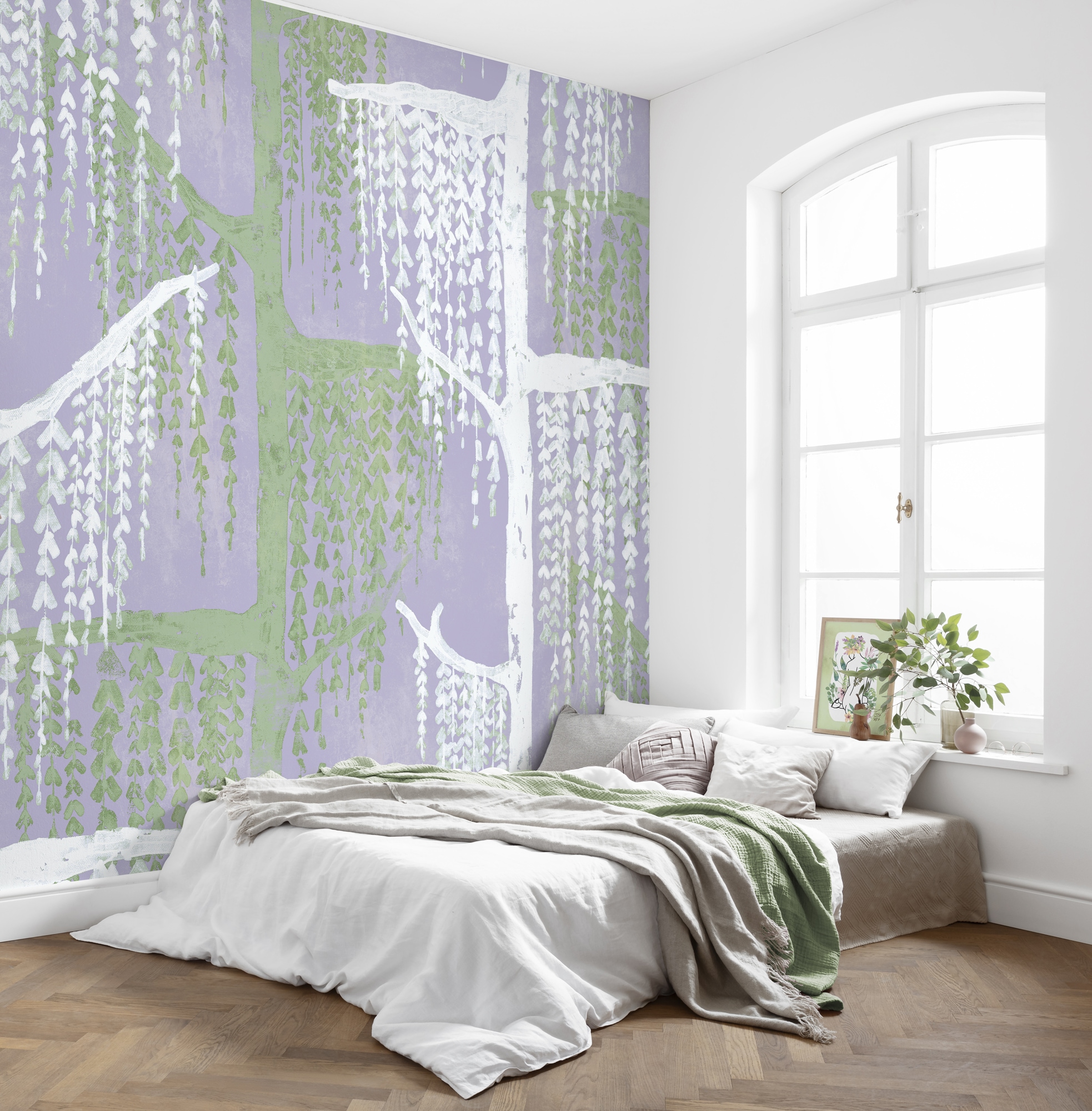 Image of Komar Fototapete "Komar Vlies Fototapete - Crazy Willow - Grösse 350 x 250 cm" bedruckt glatt