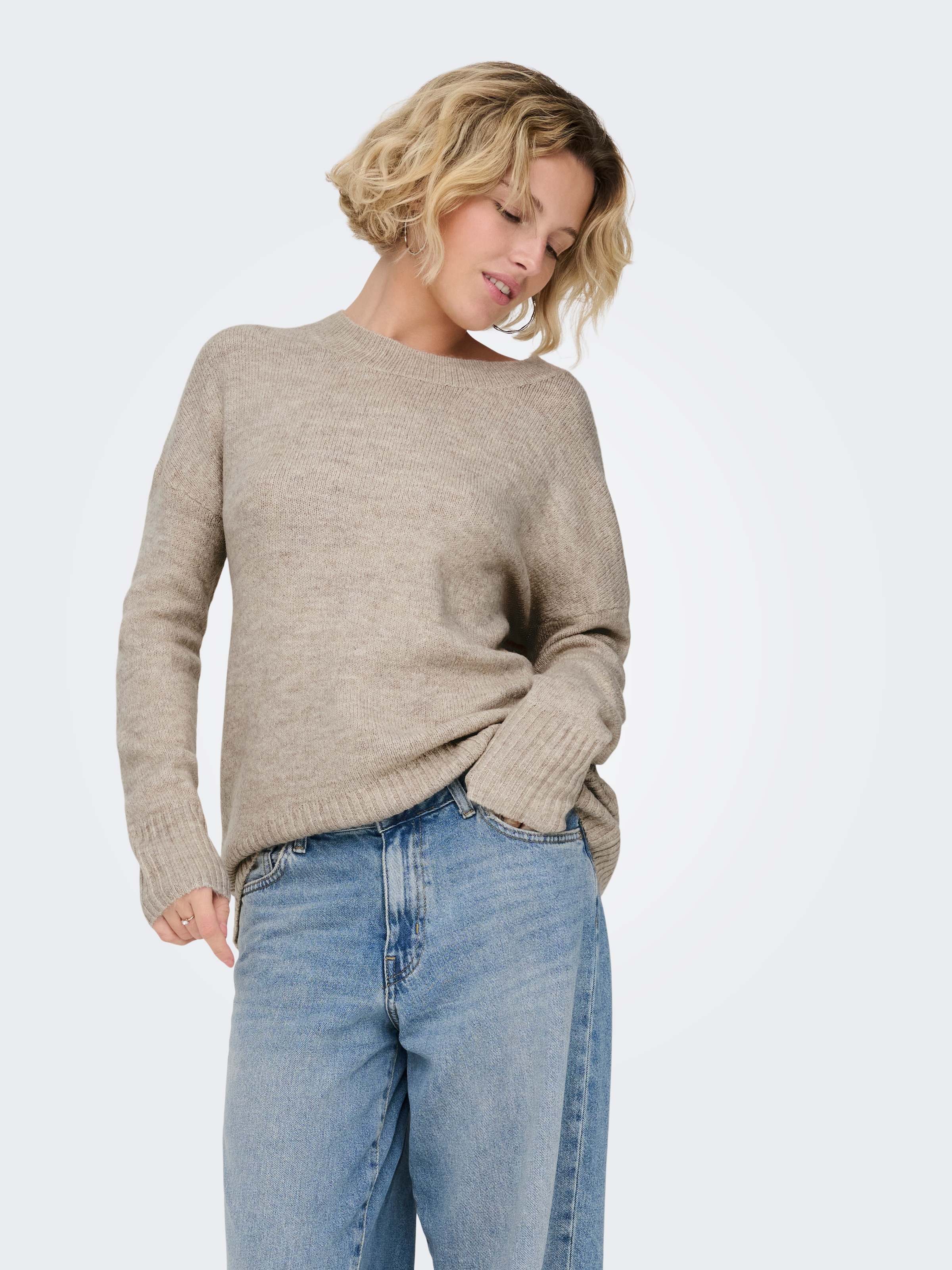 ONLY Rundhalspullover »ONLNANJING L/S PULLOVER KNT NOOS«