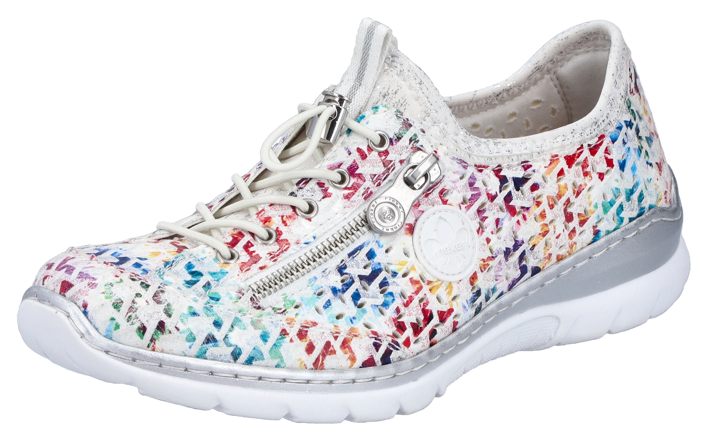 Image of Rieker Slip-On Sneaker Schlupfschuh, Freizeitsneaker, Halbschuh mit MemoSoft-Ausstattung