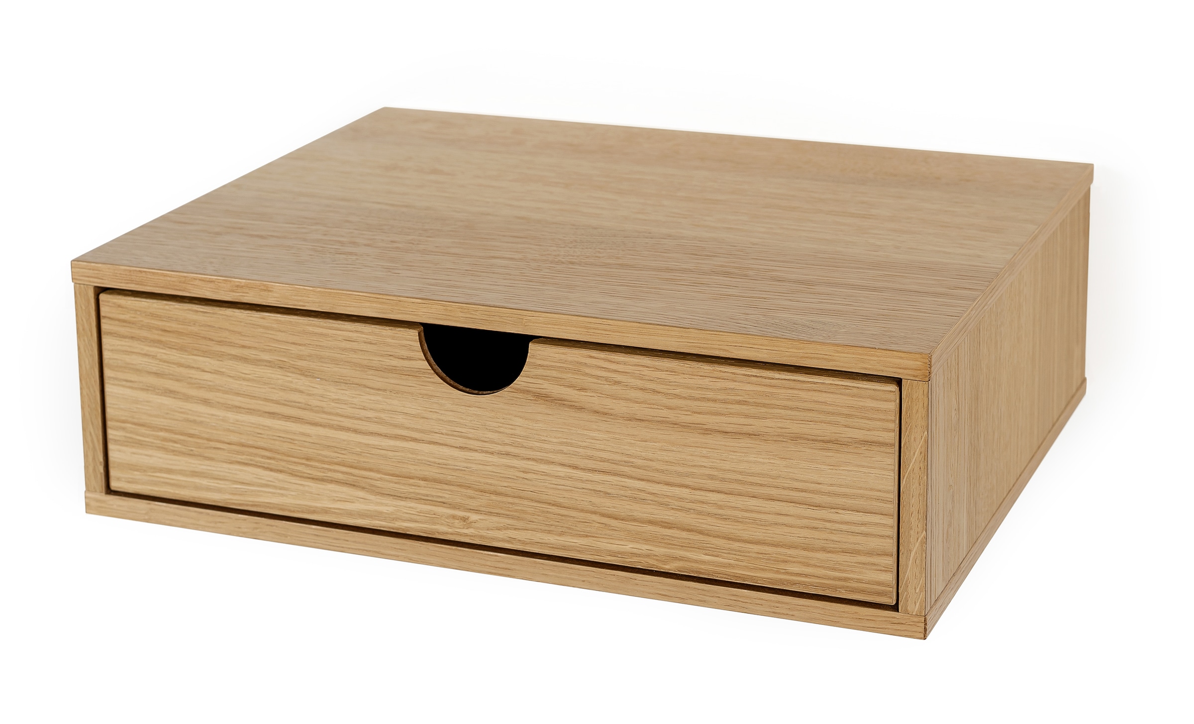 Woodman Nachttisch, Holzfurnier aus Eiche